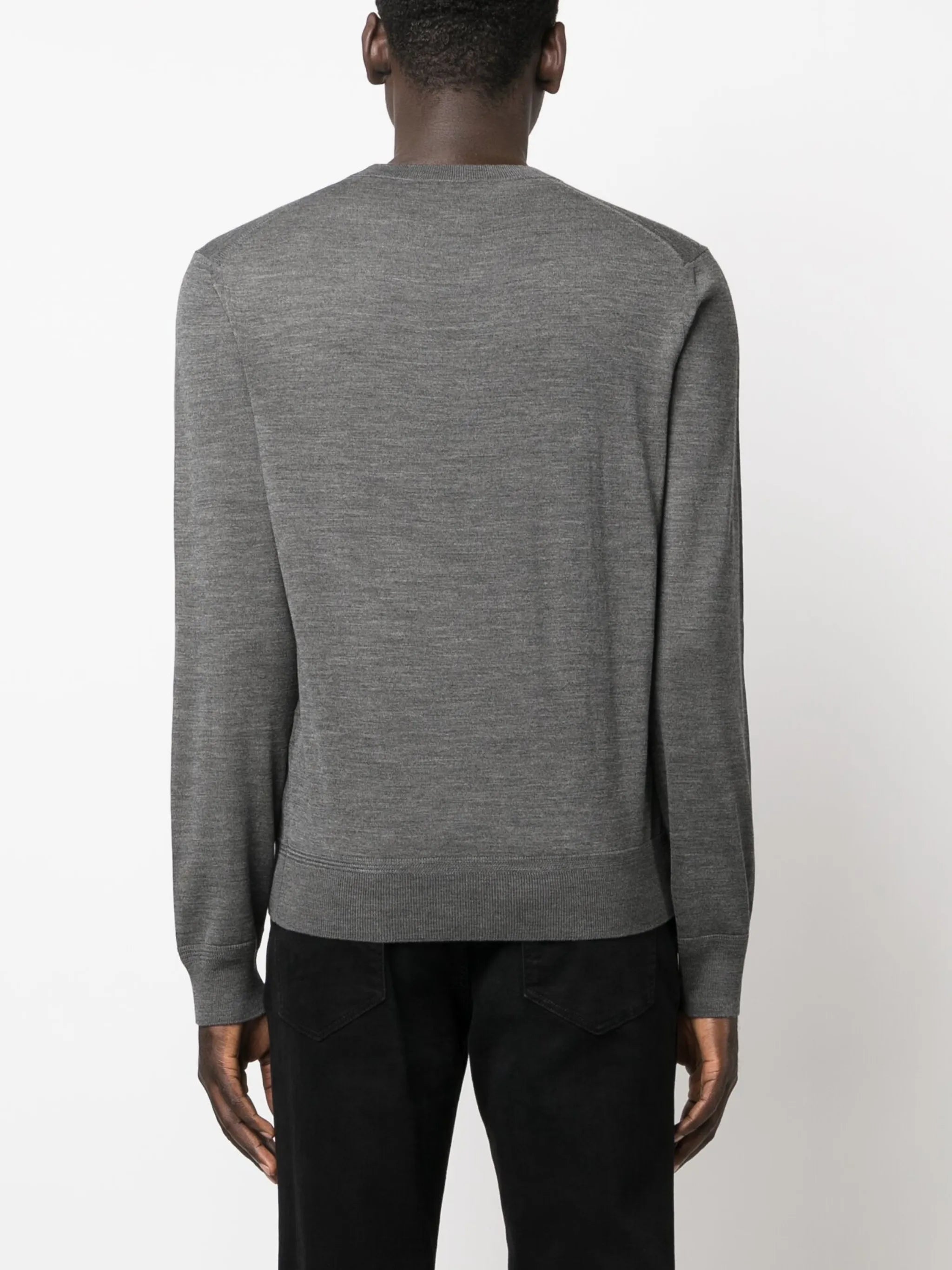 crew-neck wool jumper