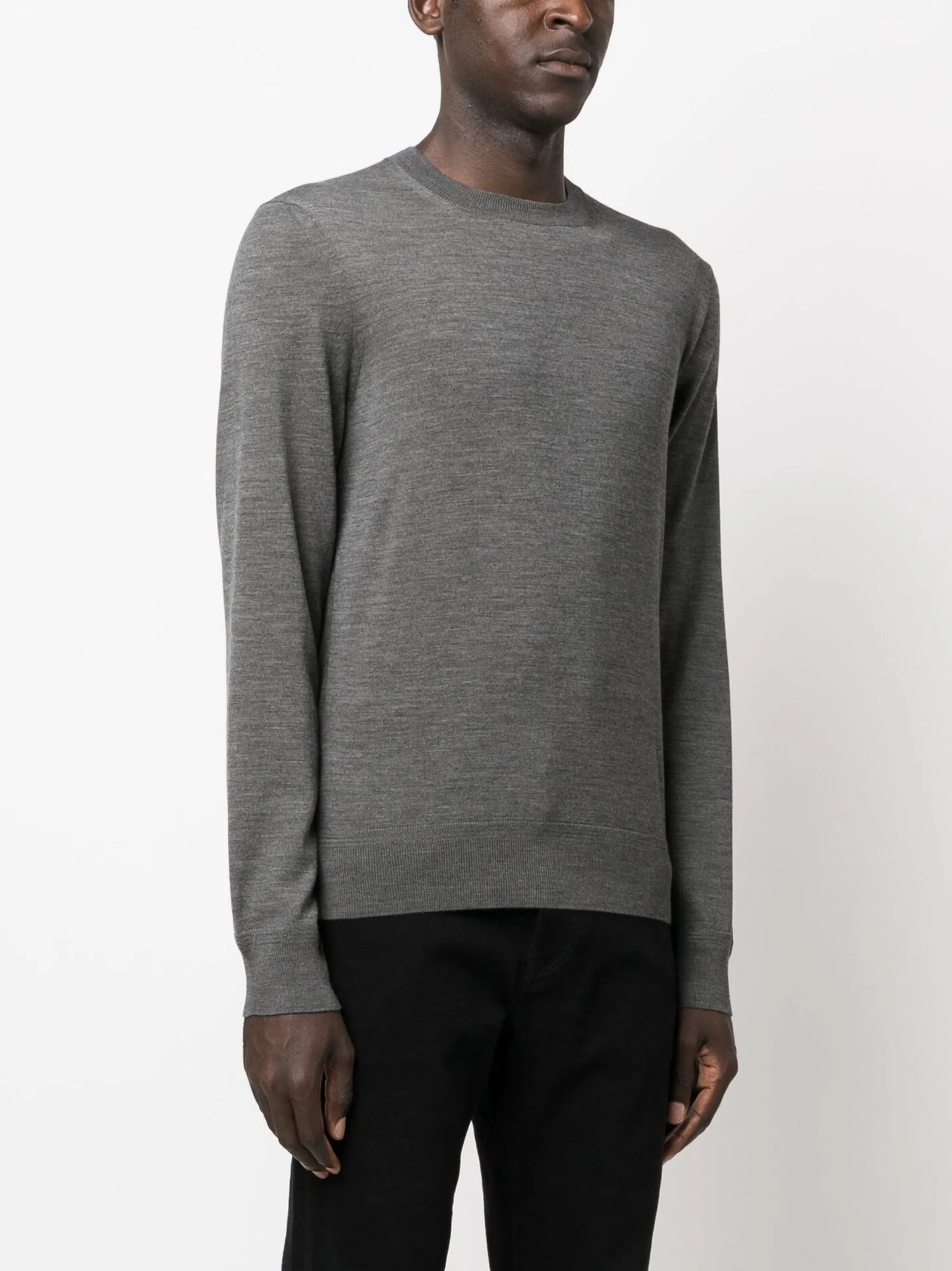 crew-neck wool jumper