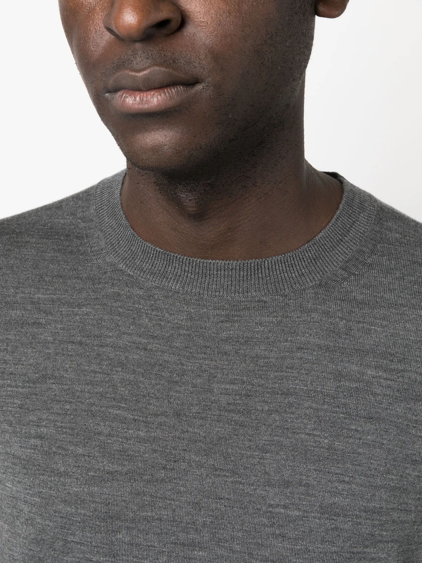 crew-neck wool jumper