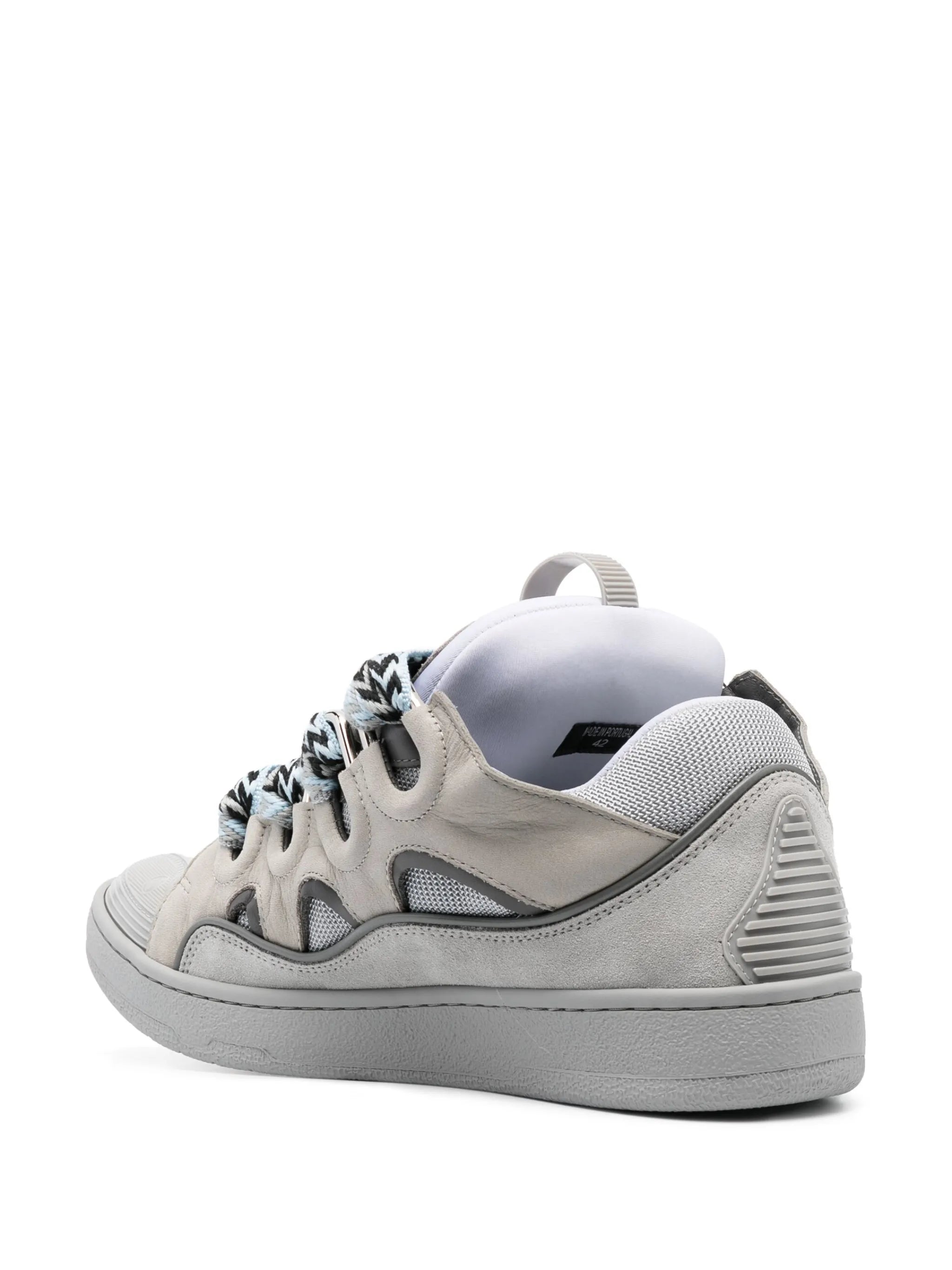 Curb chunky leather sneakers