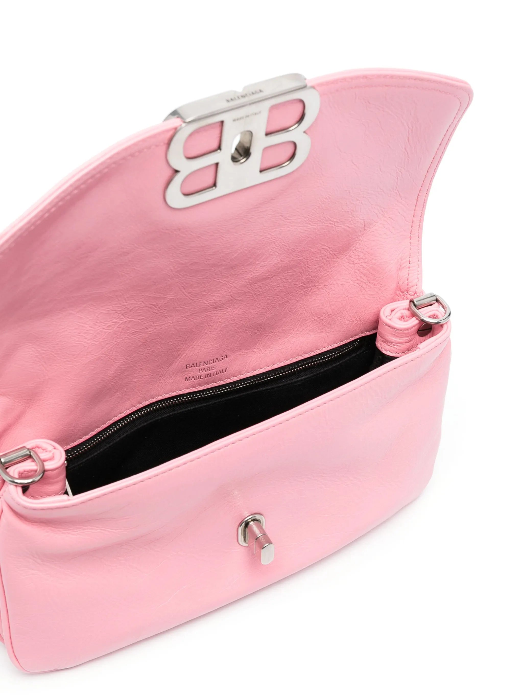 small BB Soft Flap leather shoulder bag