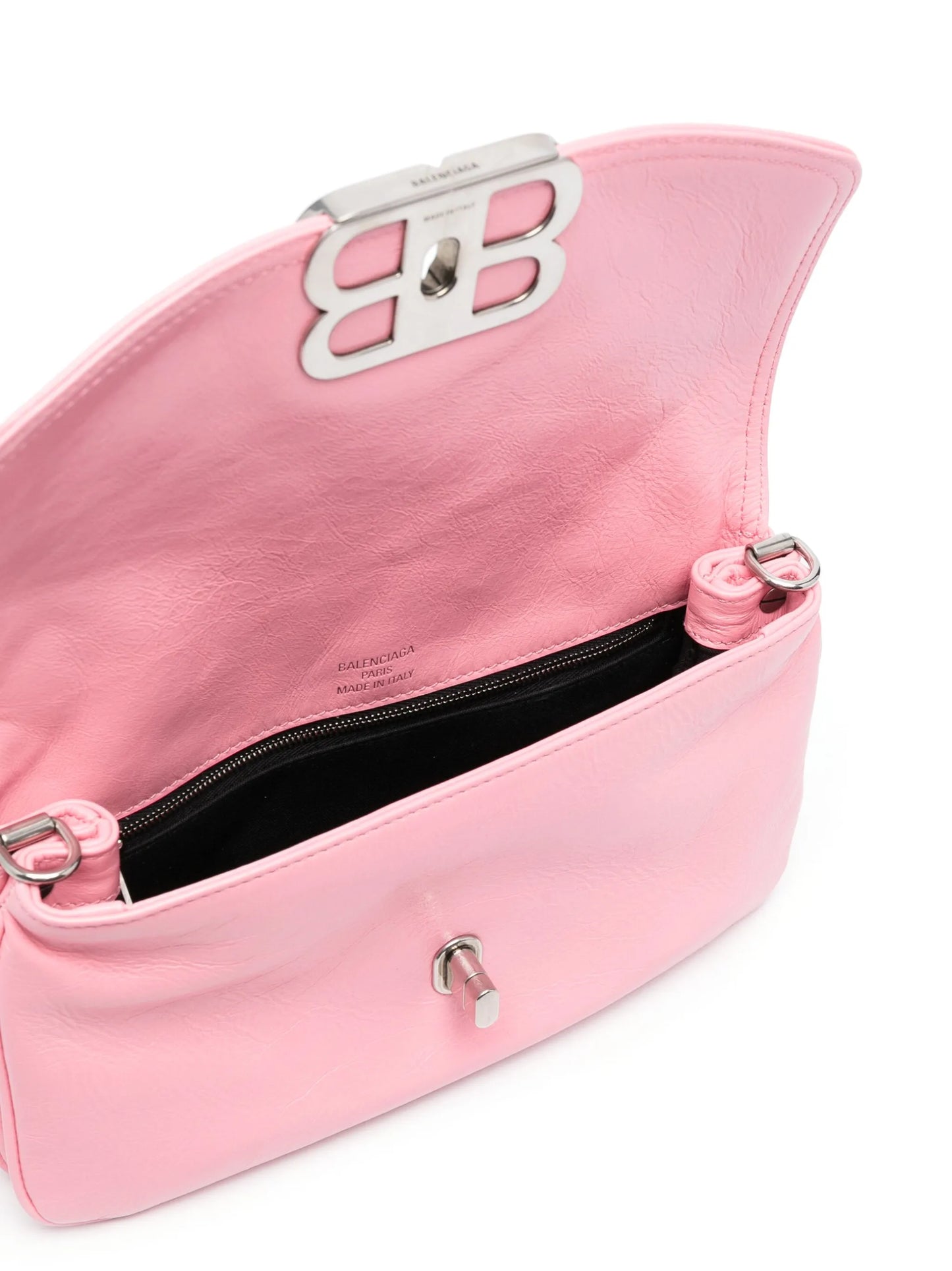 small BB Soft Flap leather shoulder bag