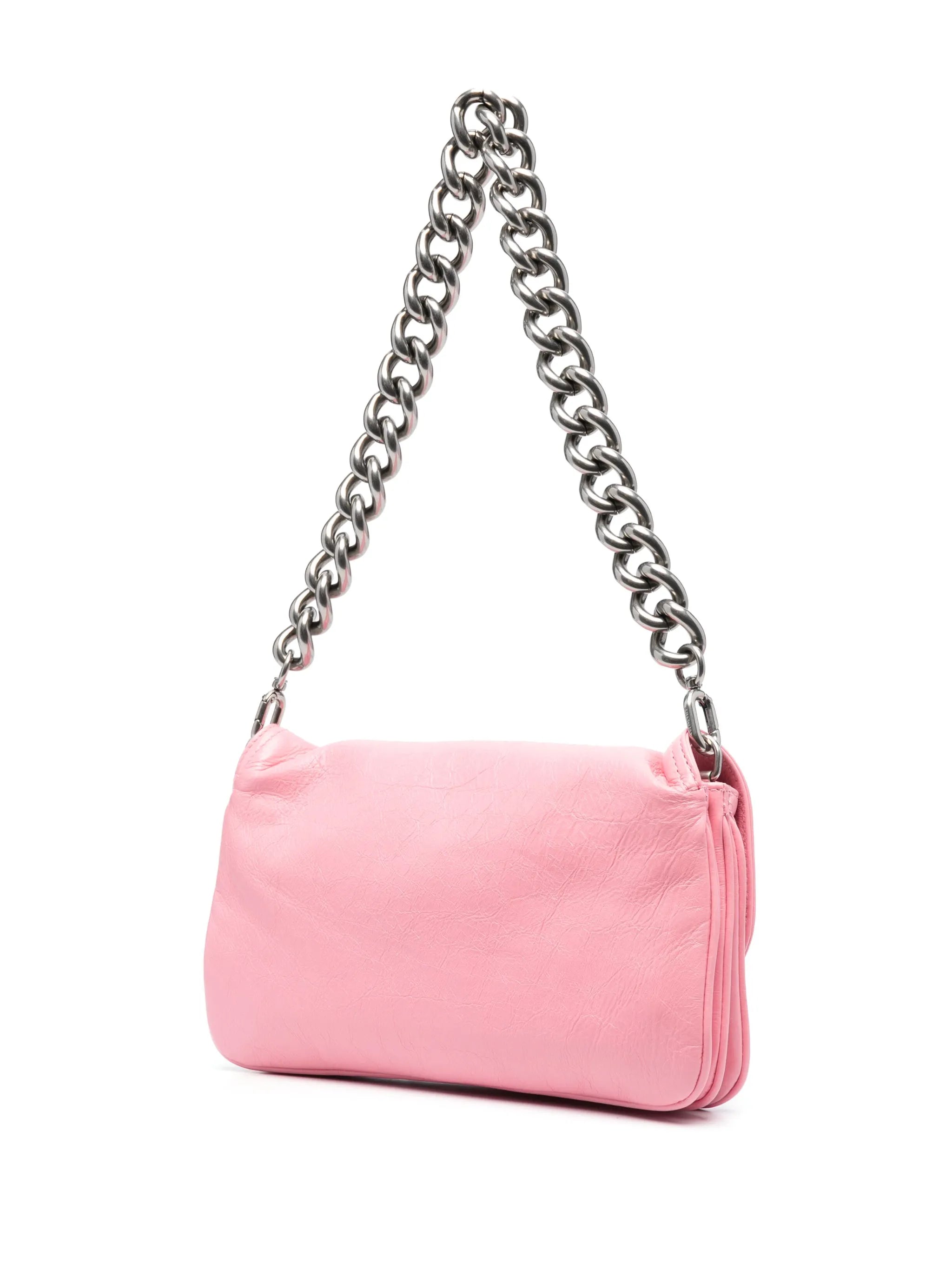 small BB Soft Flap leather shoulder bag