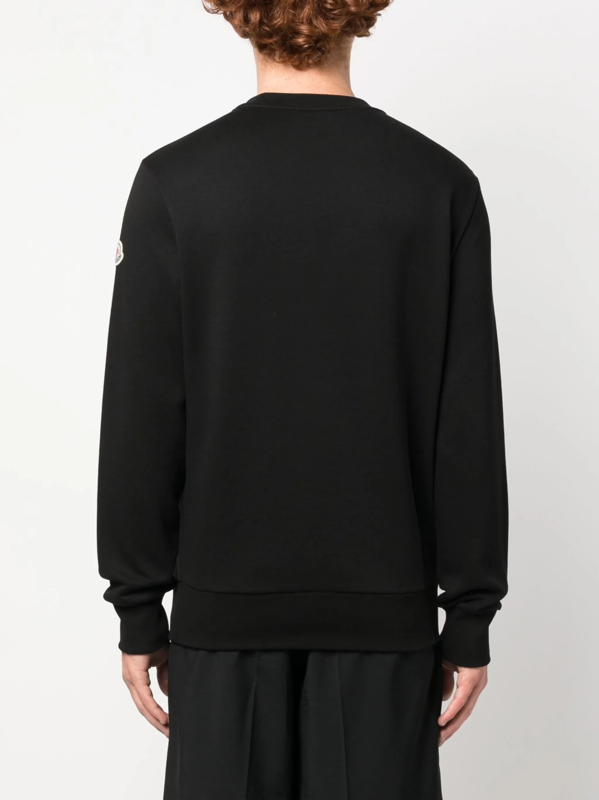 logo-patch knitted sweatshirt