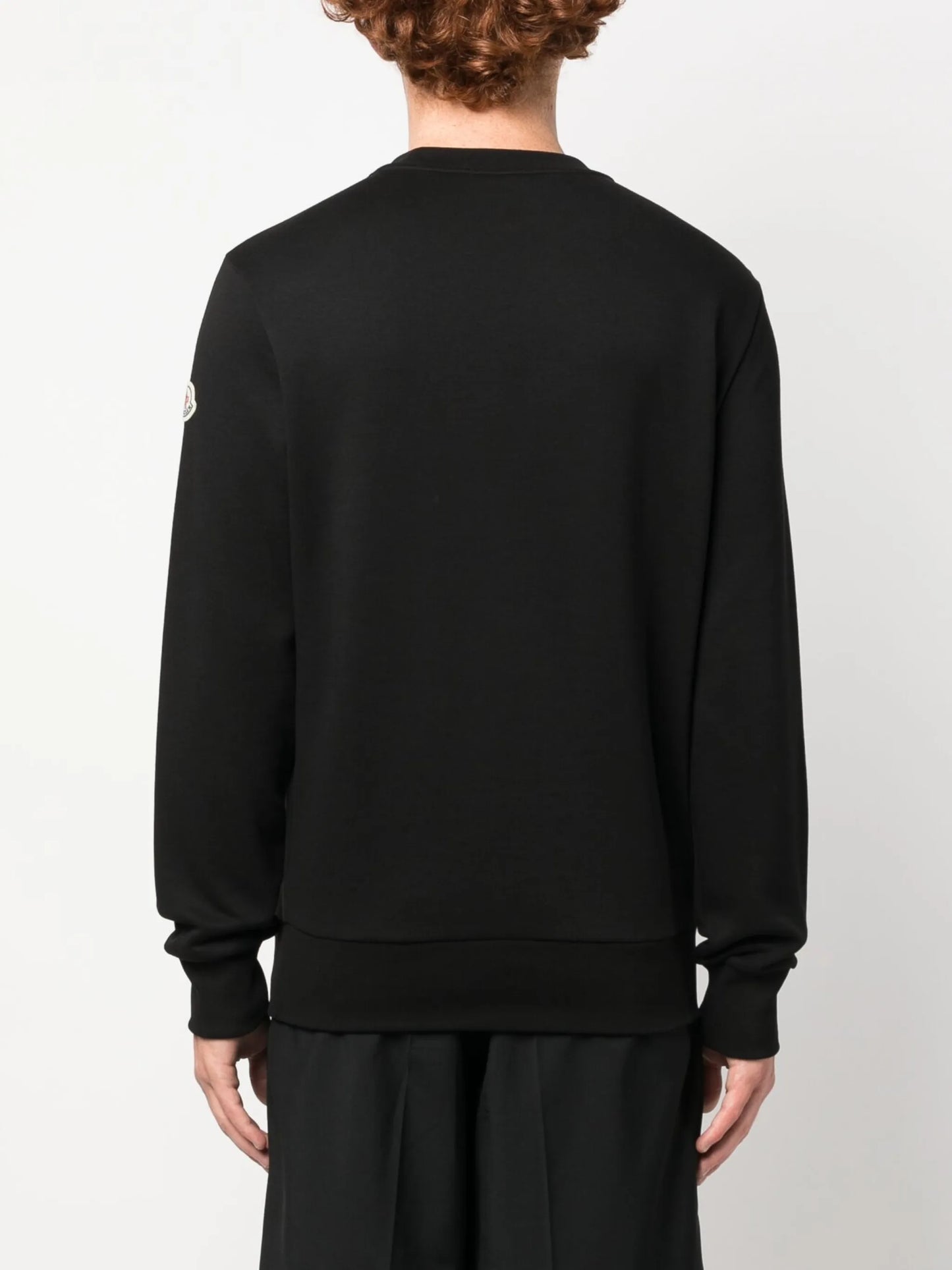 logo-patch knitted sweatshirt