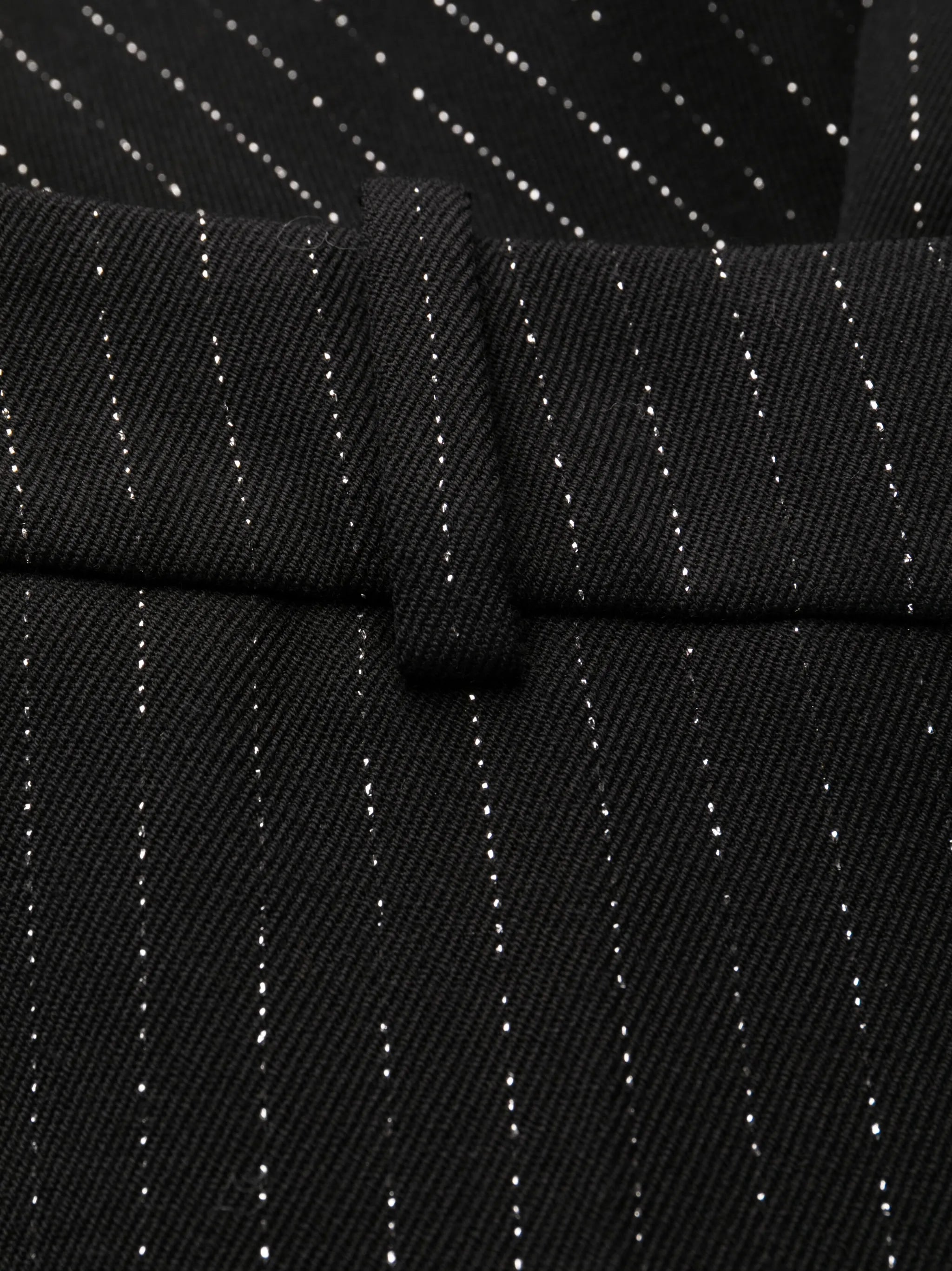 striped wool-blend flared trousers
