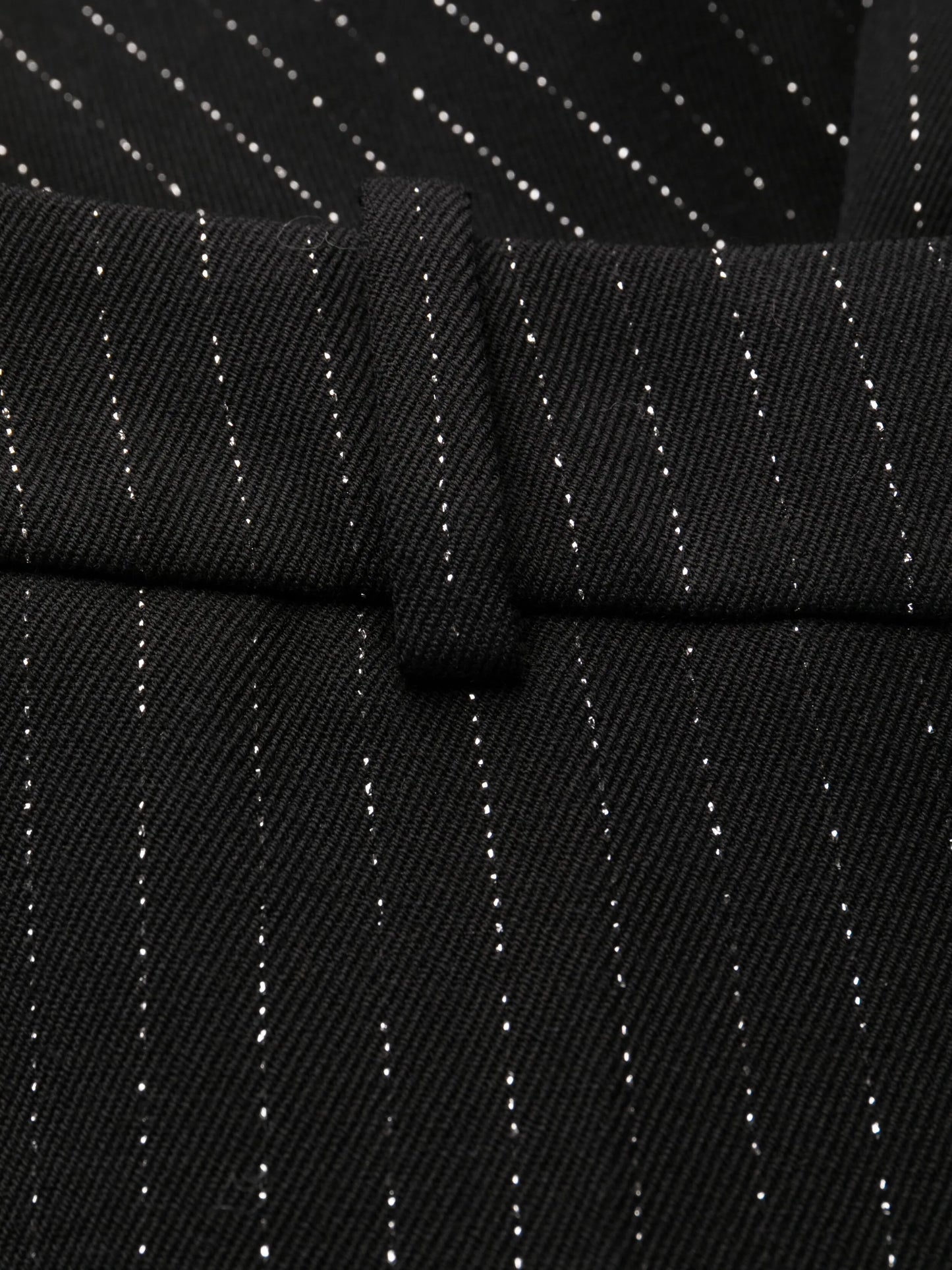 striped wool-blend flared trousers