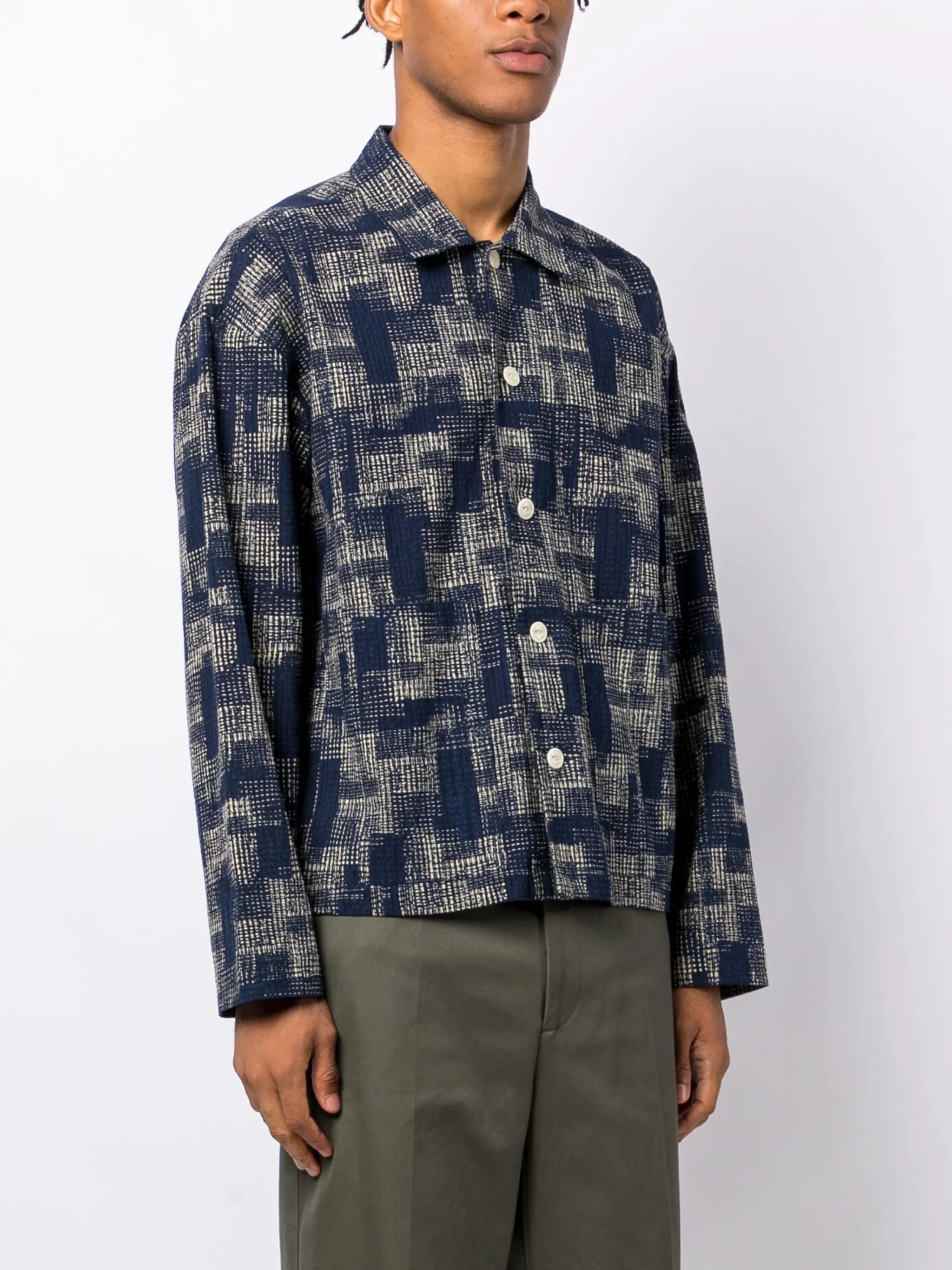 Pj textured cotton shirt