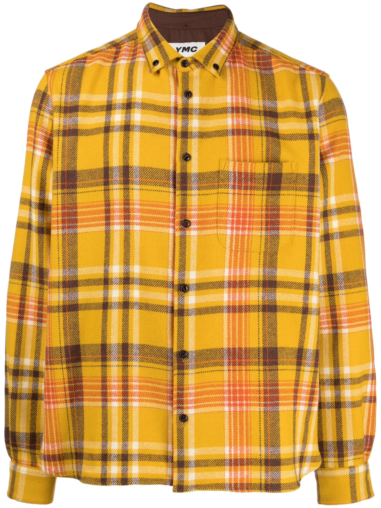 Dean check-print cotton shirt