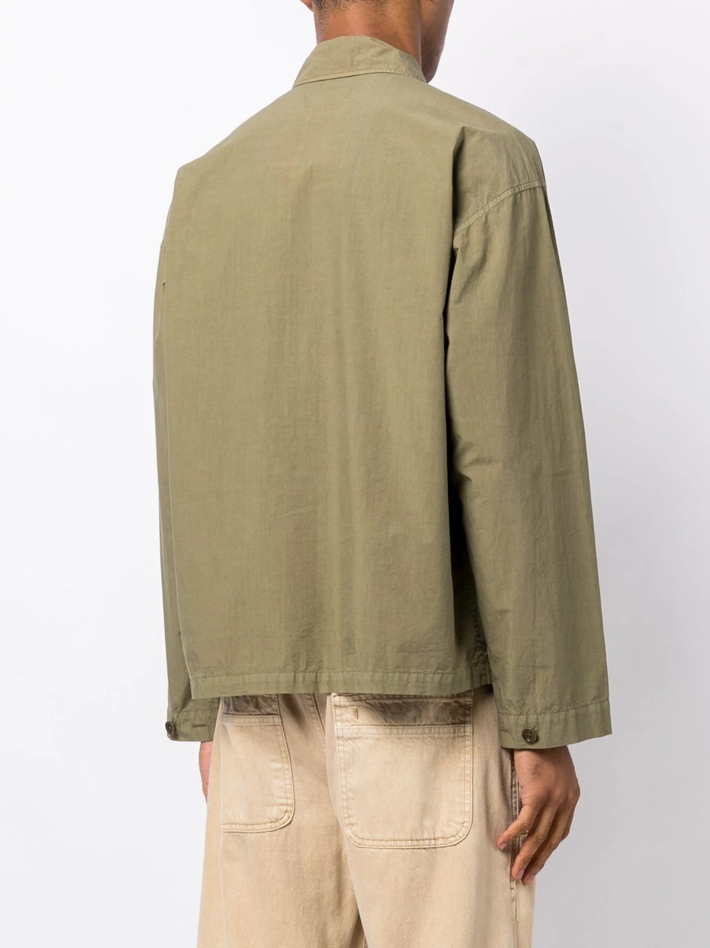 drop-shoulder cotton shirt