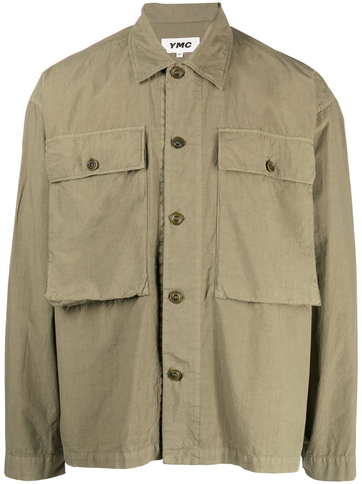 drop-shoulder cotton shirt