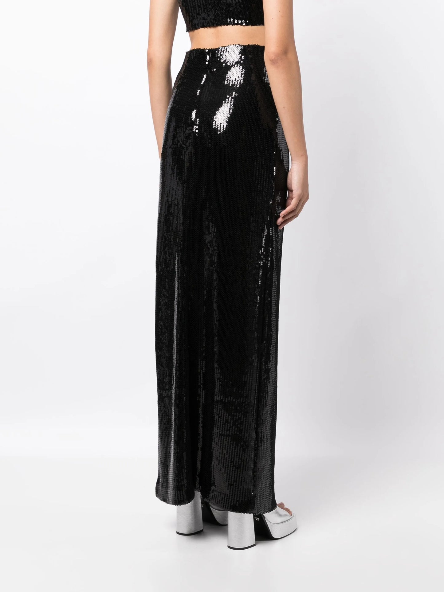 sequin-embellished maxi skirt