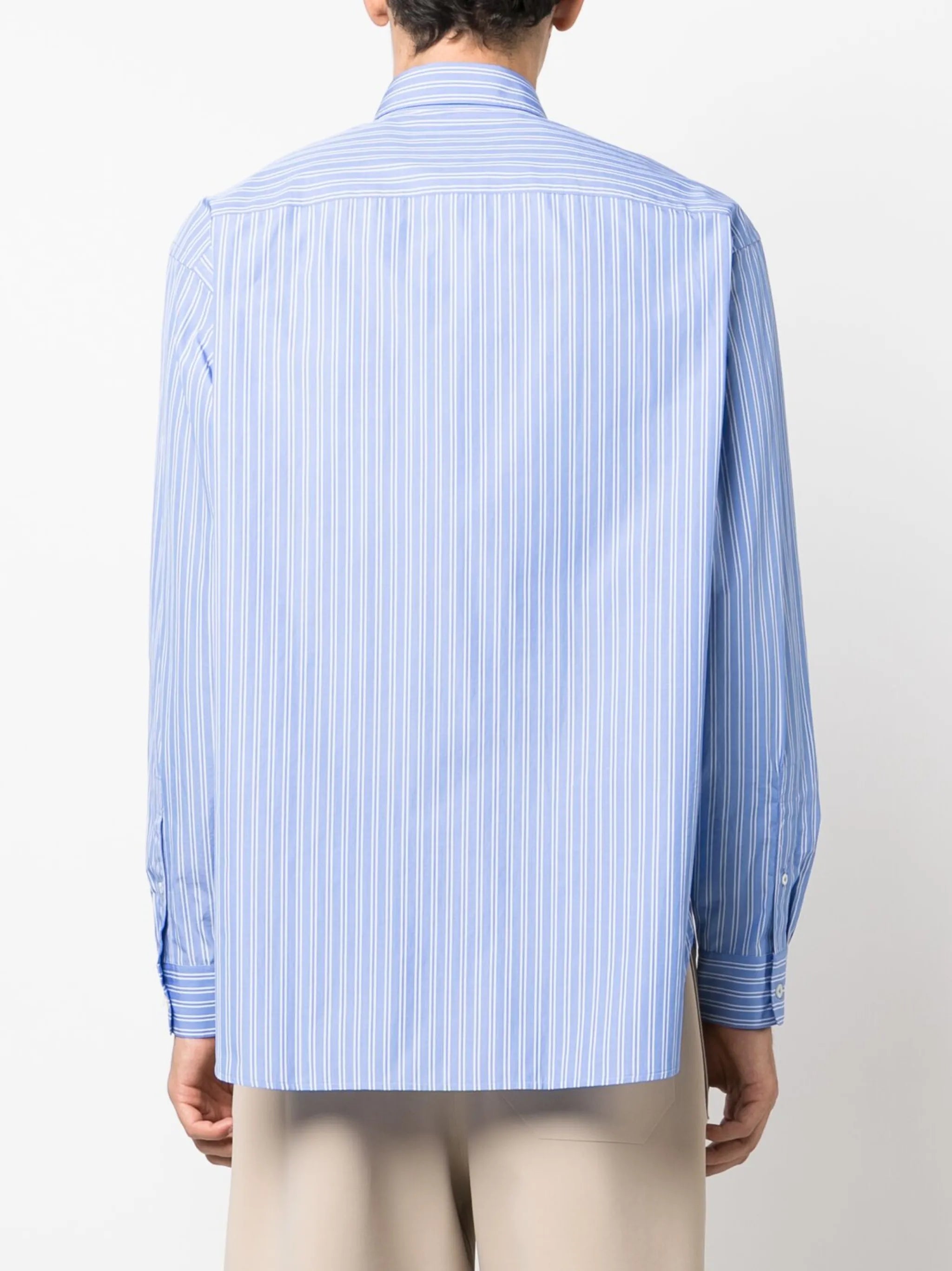 striped long-sleeve shirt