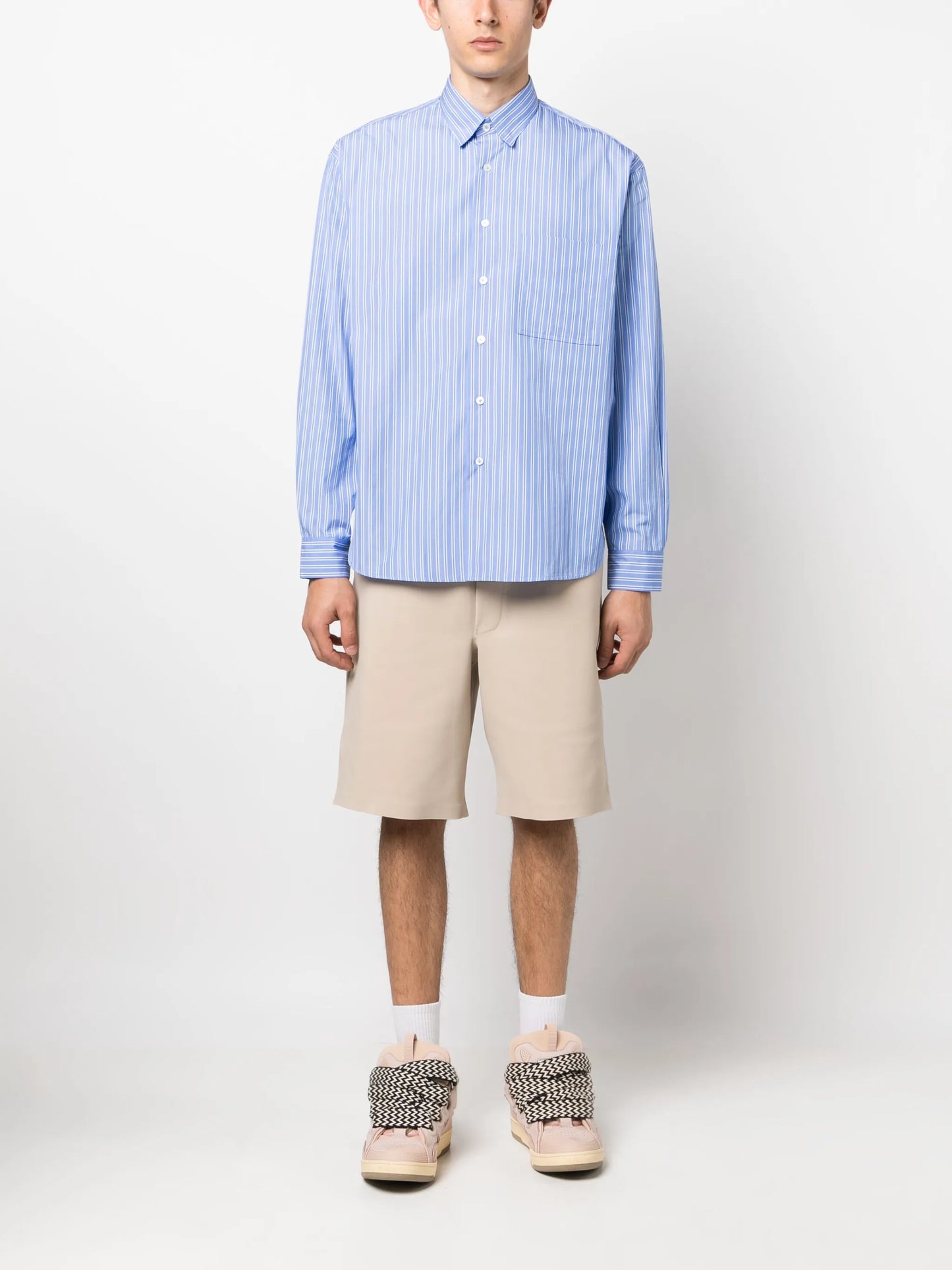 striped long-sleeve shirt