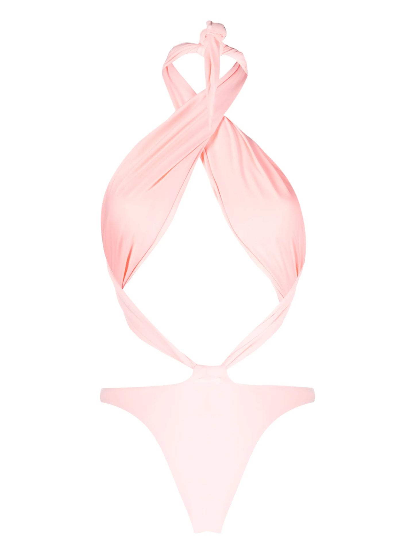 Showpony crossover-neck swimsuit