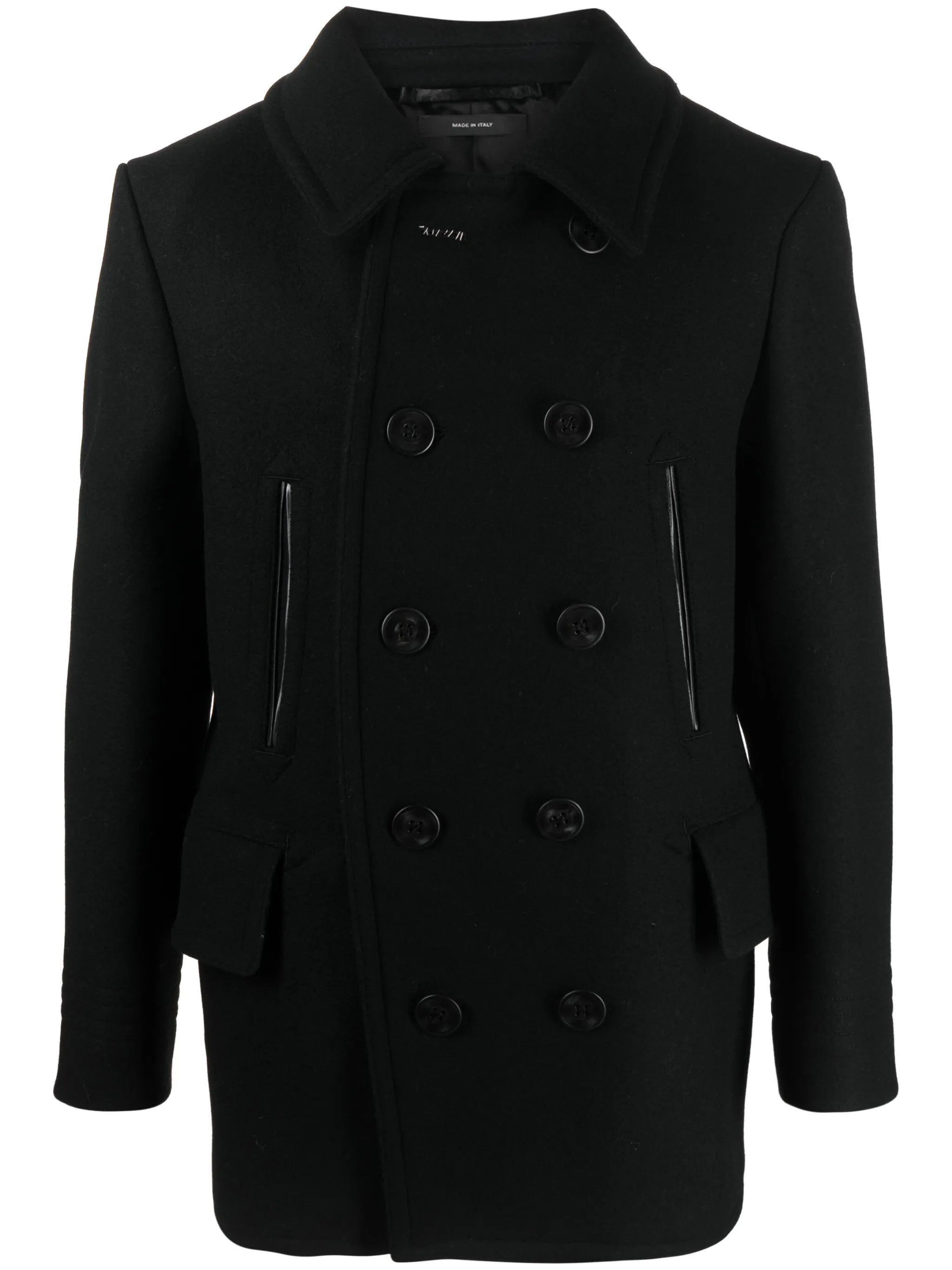 Melton-wool blend peacoat