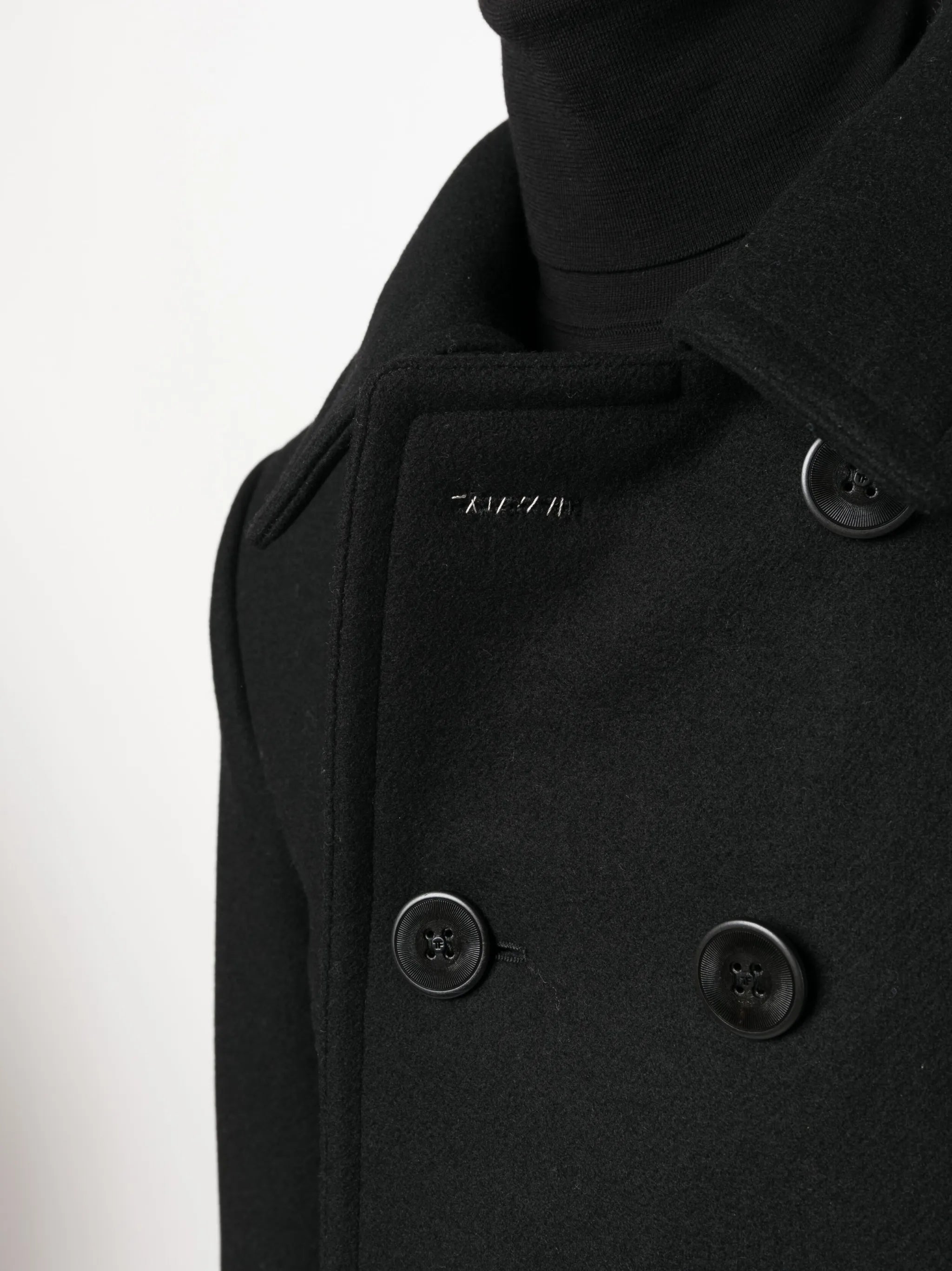 Melton-wool blend peacoat