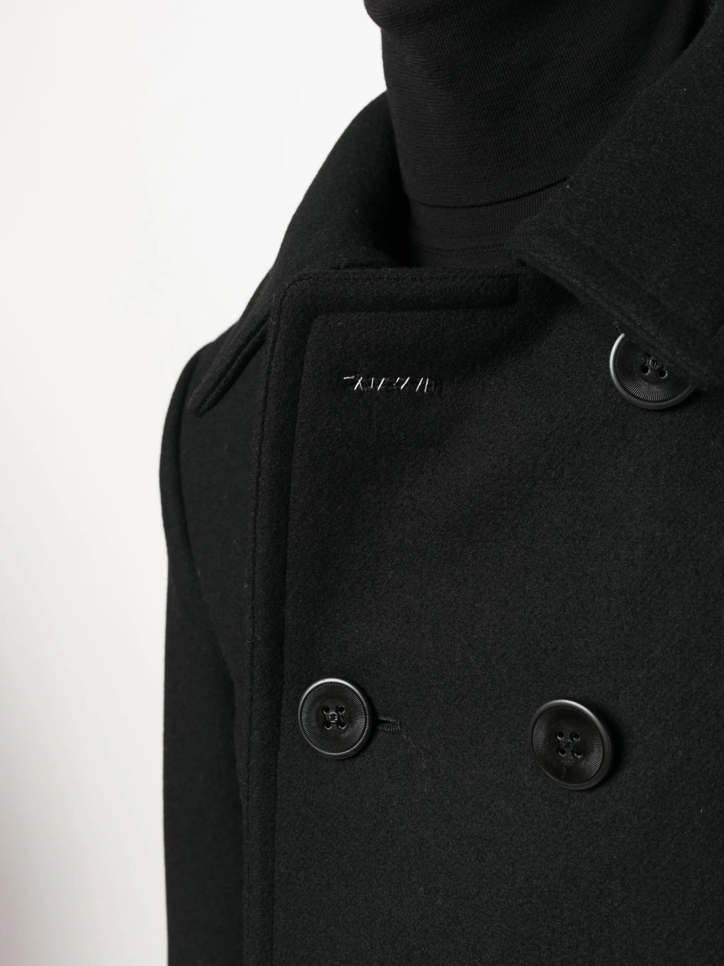 Melton-wool blend peacoat