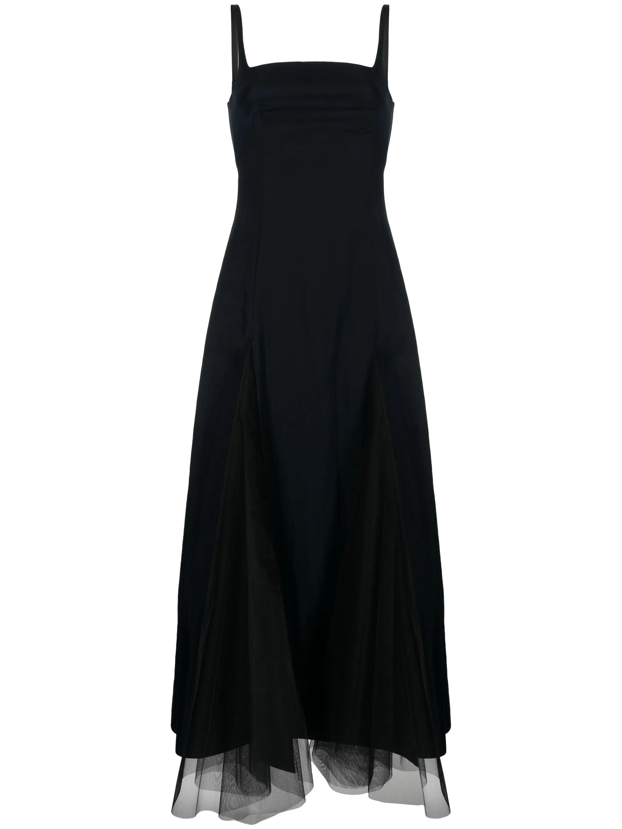 Odell tulle-inserts midi dress