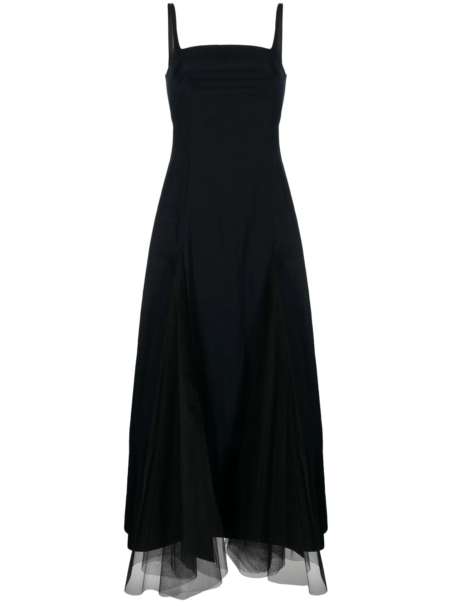 Odell tulle-inserts midi dress