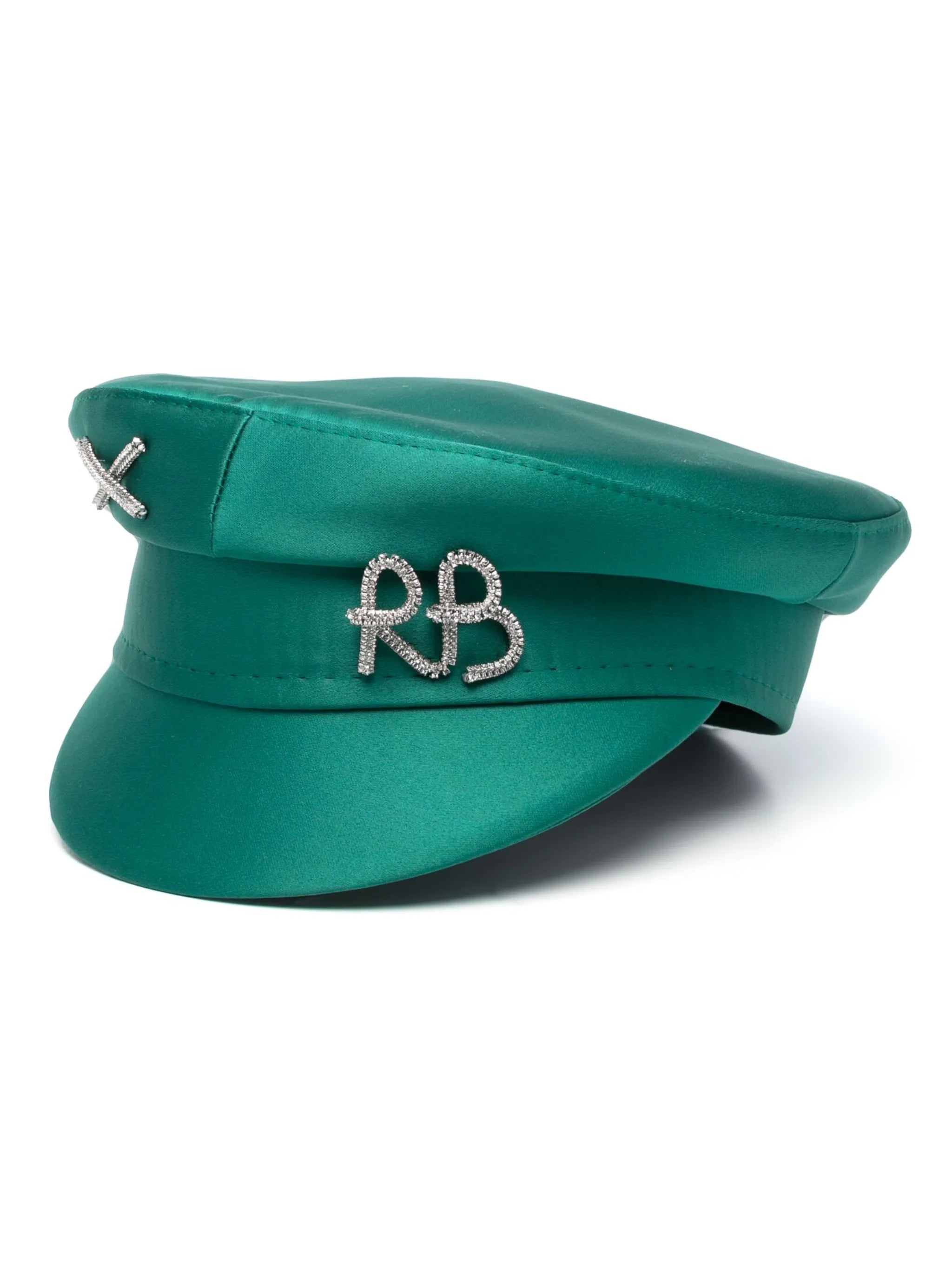 logo-appliqué baker boy hat