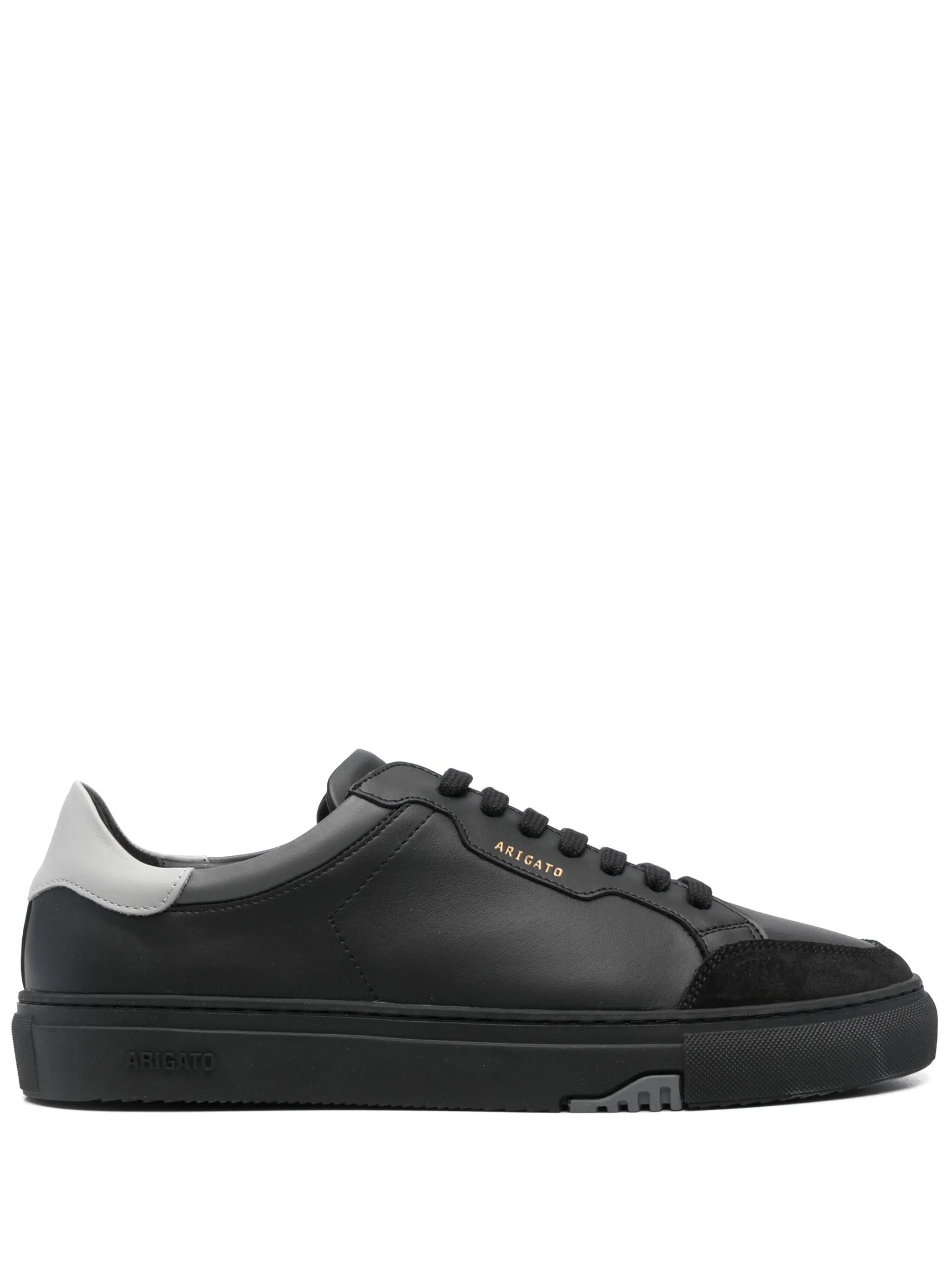 low-top leather sneakers