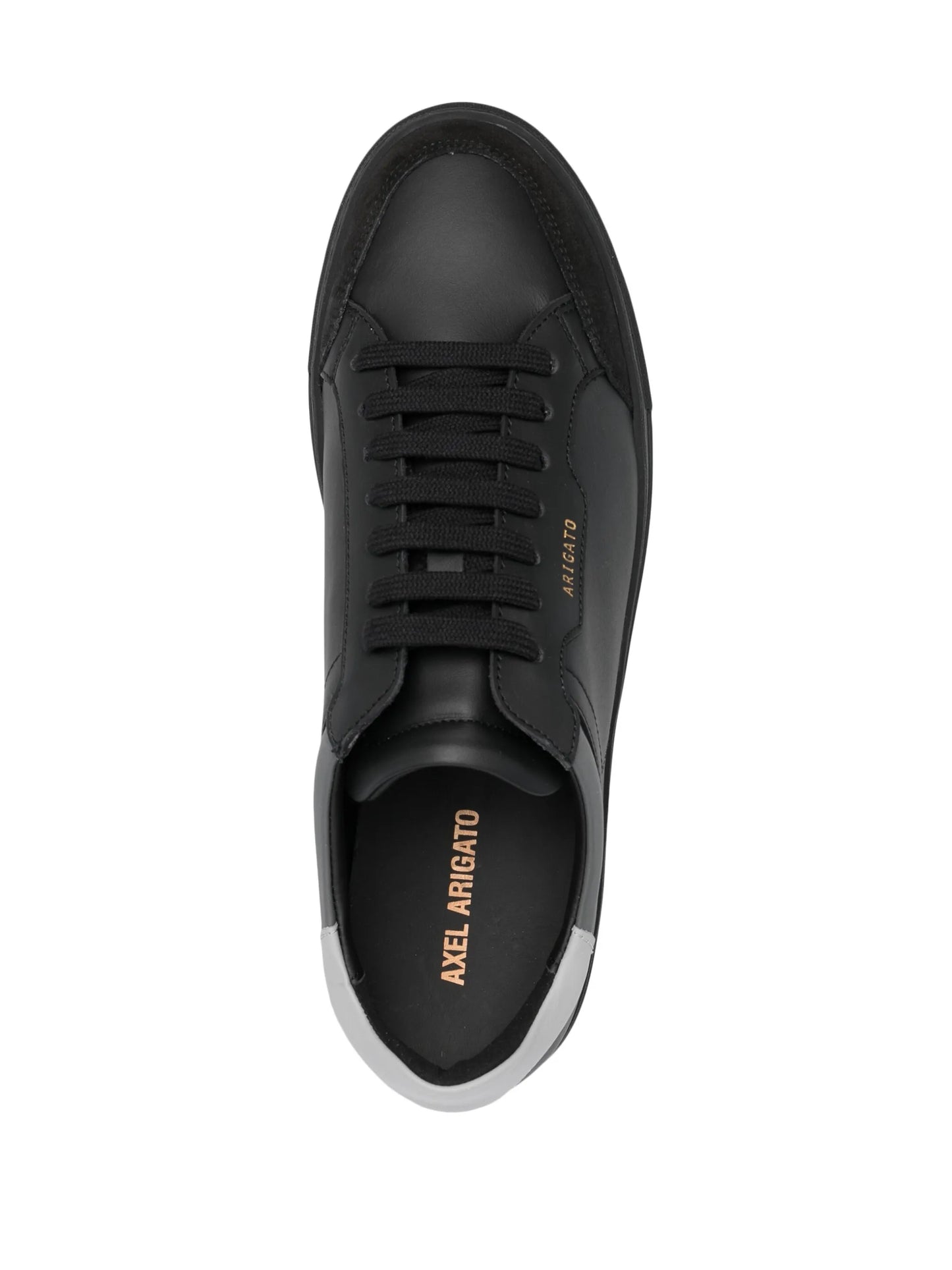 low-top leather sneakers