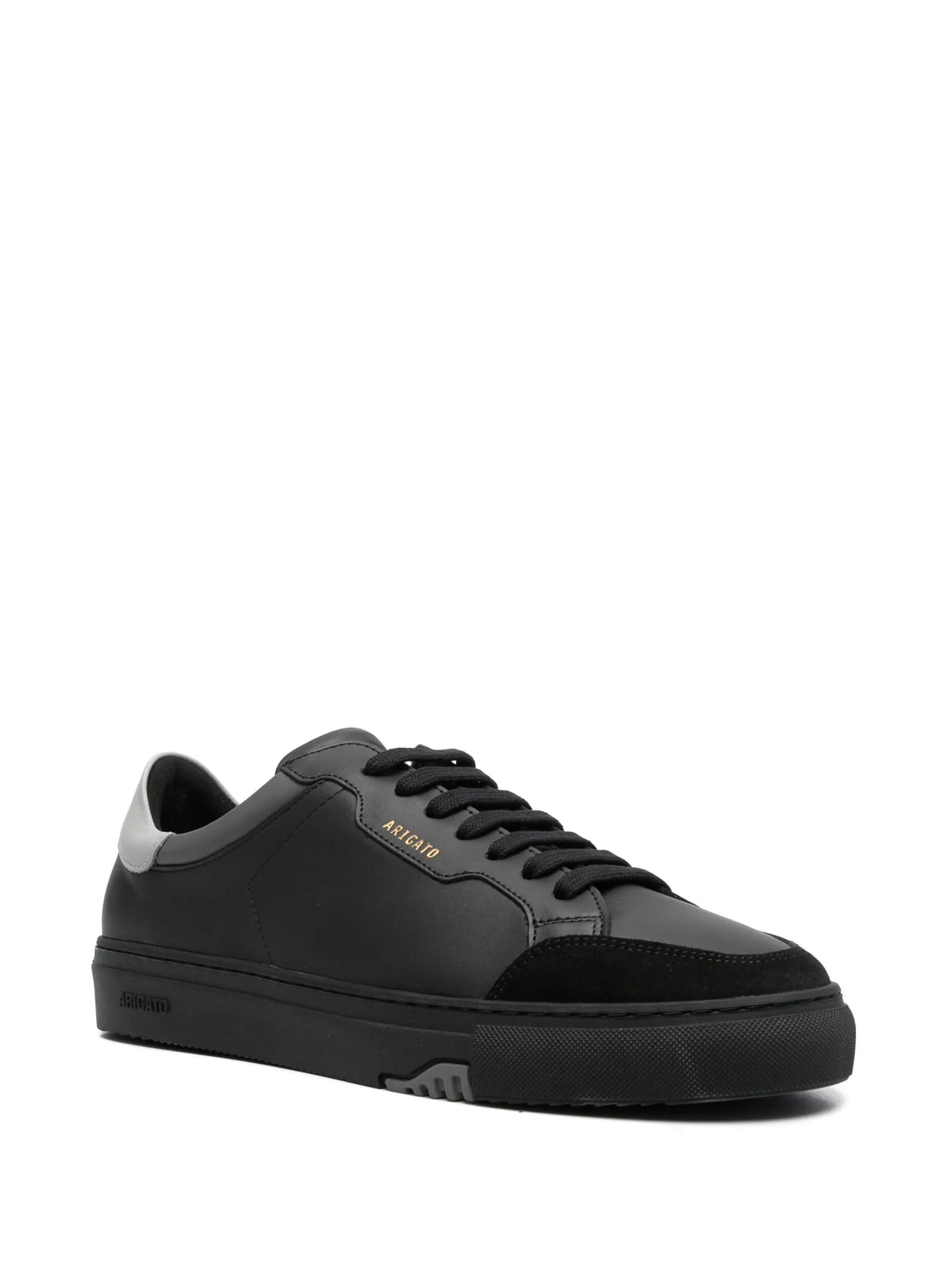 low-top leather sneakers