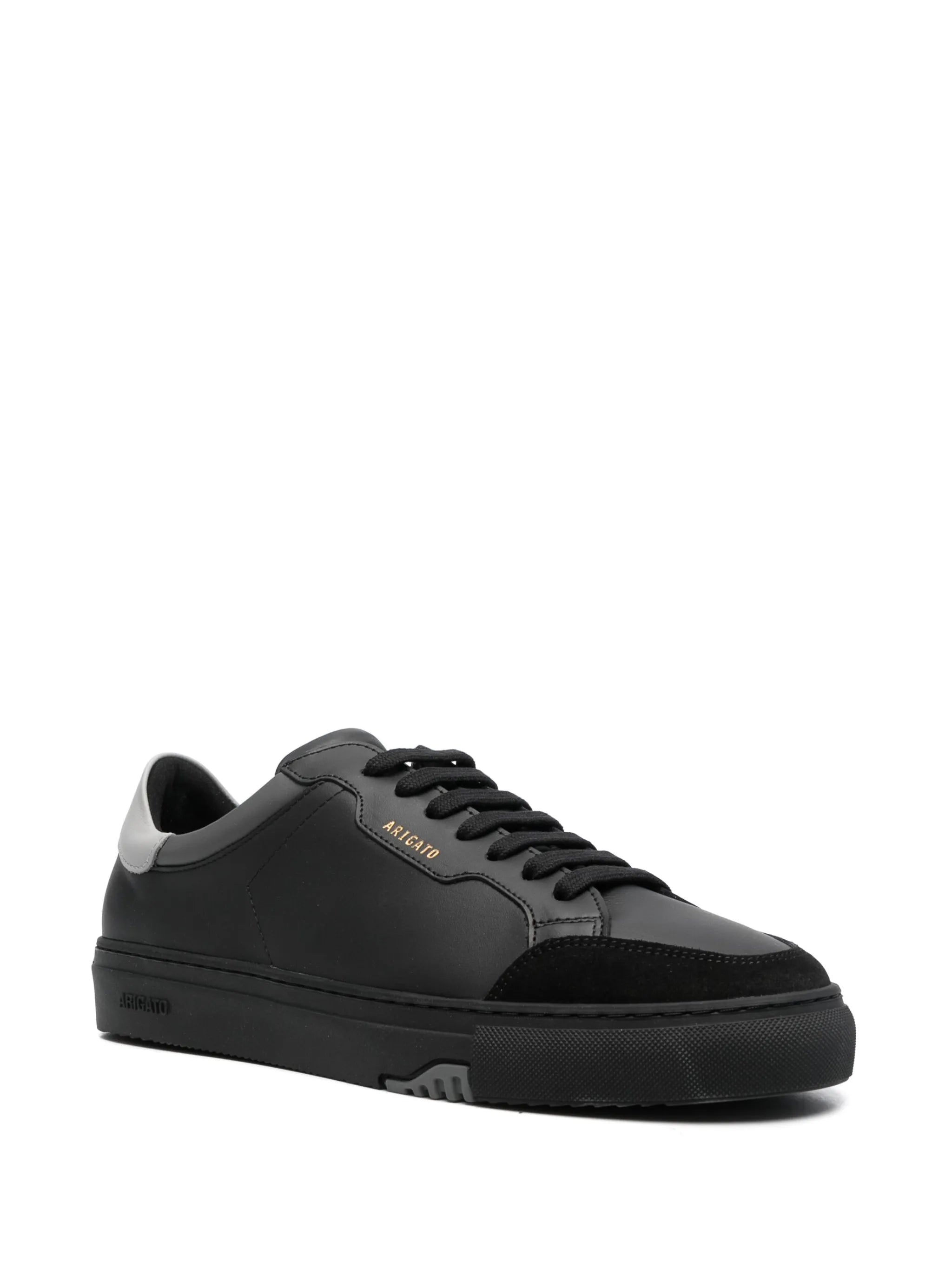 low-top leather sneakers