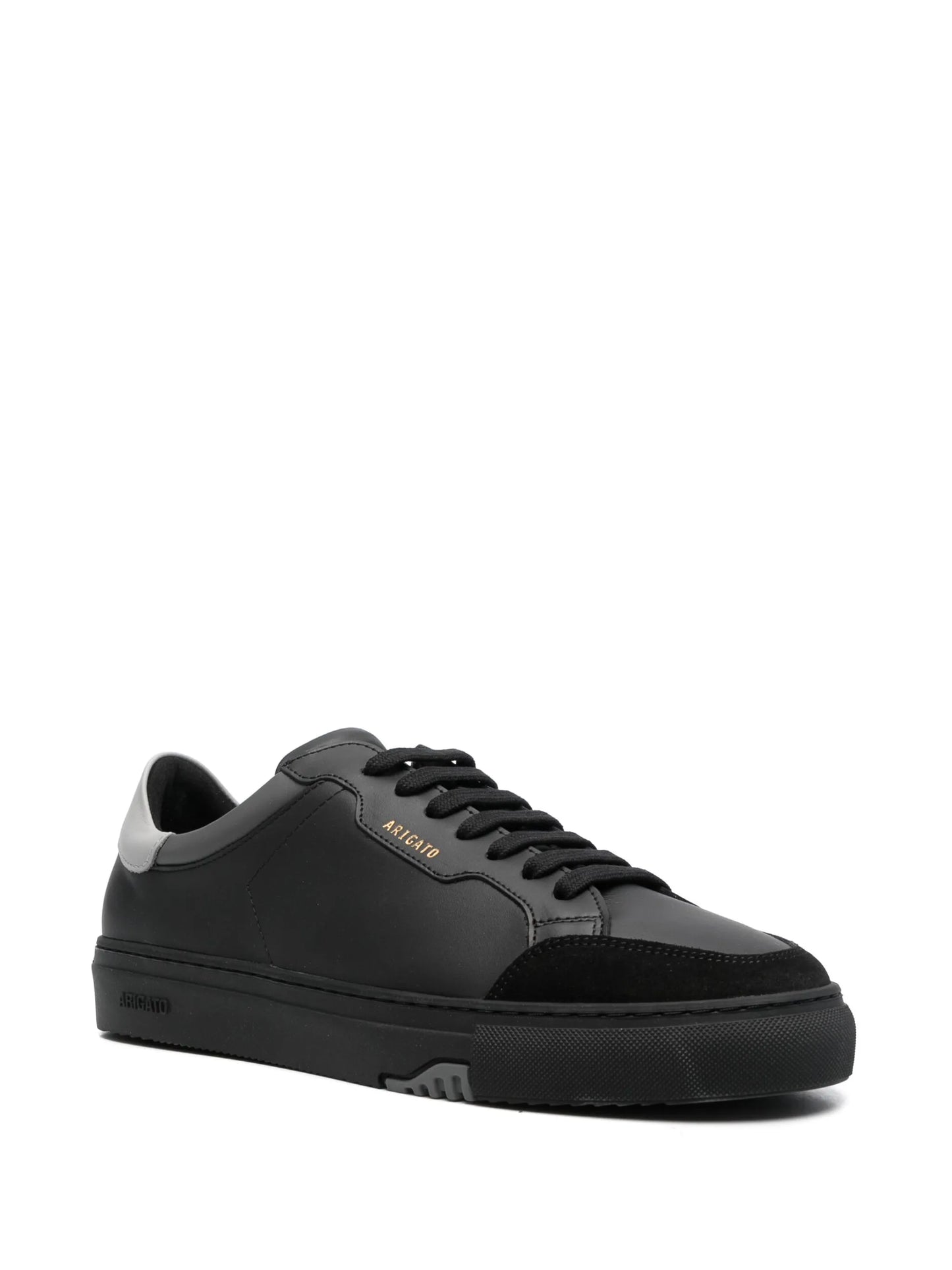 low-top leather sneakers