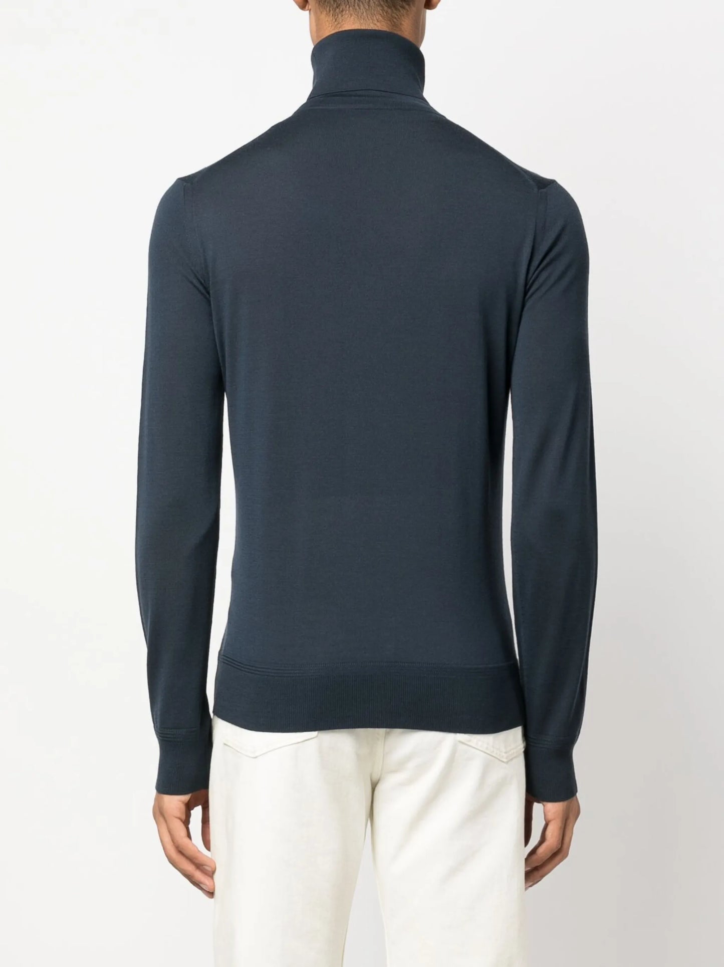 roll-neck wool jumper