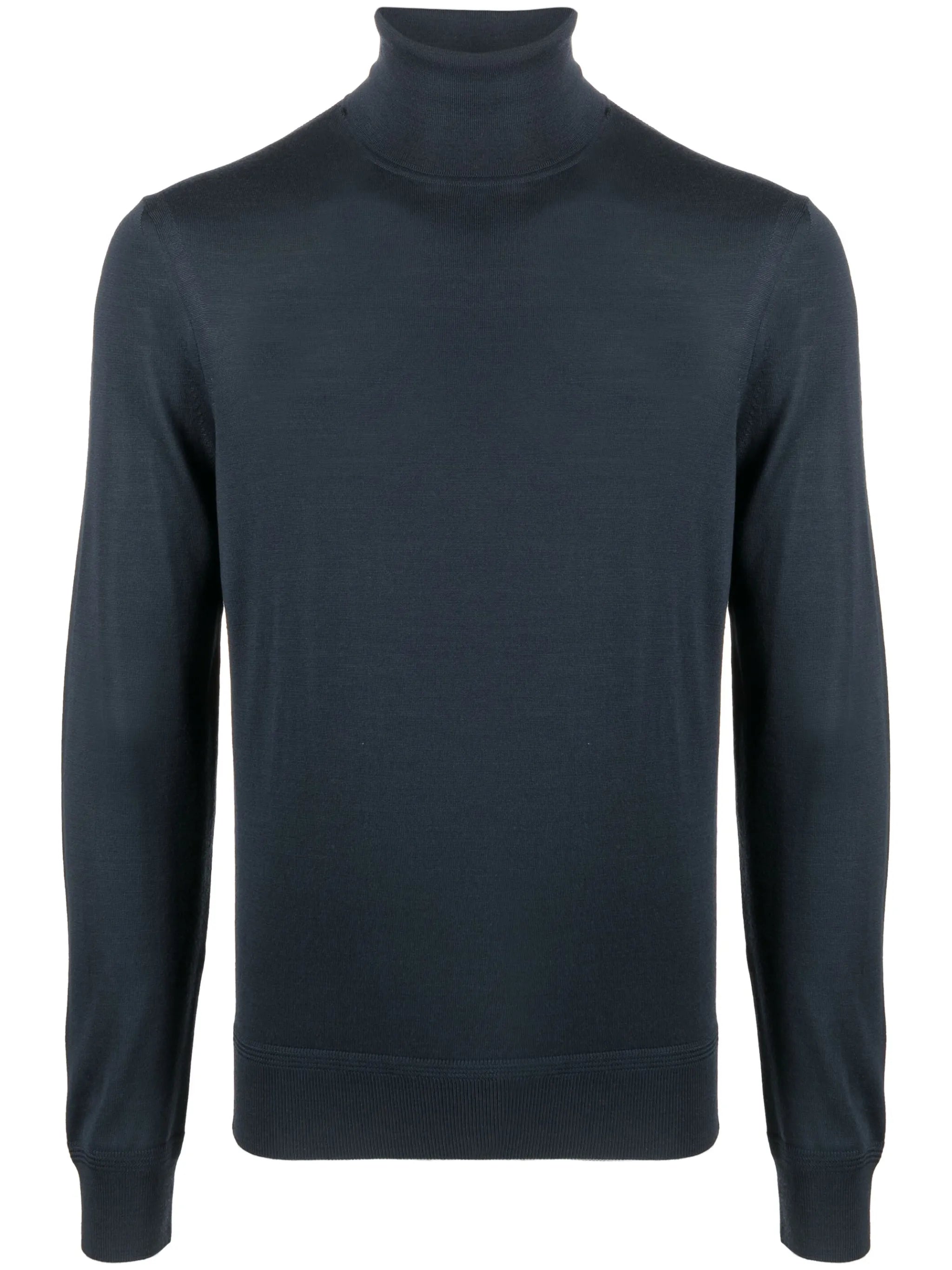 roll-neck wool jumper