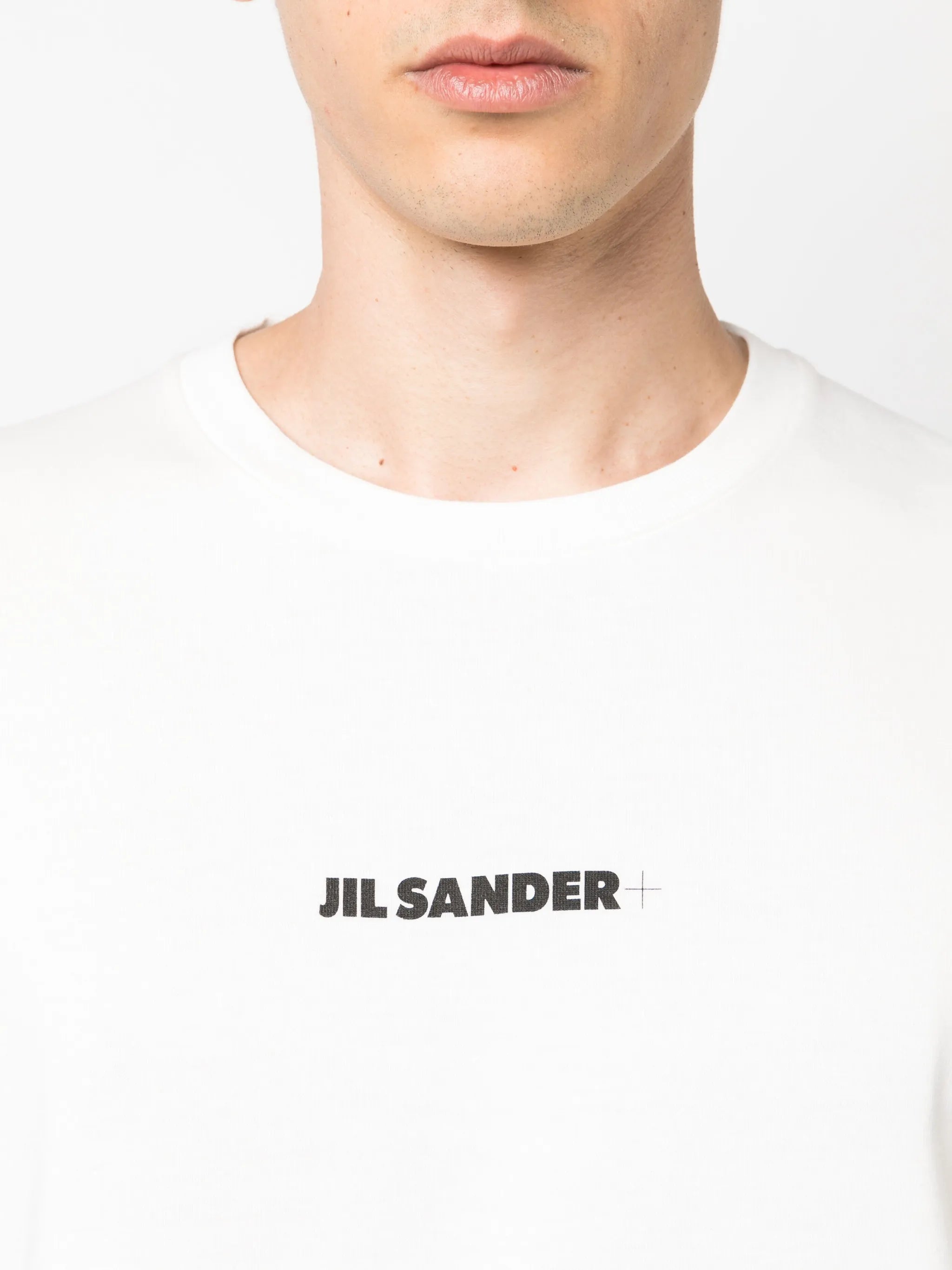 logo-print long-sleeves cotton T-shirt