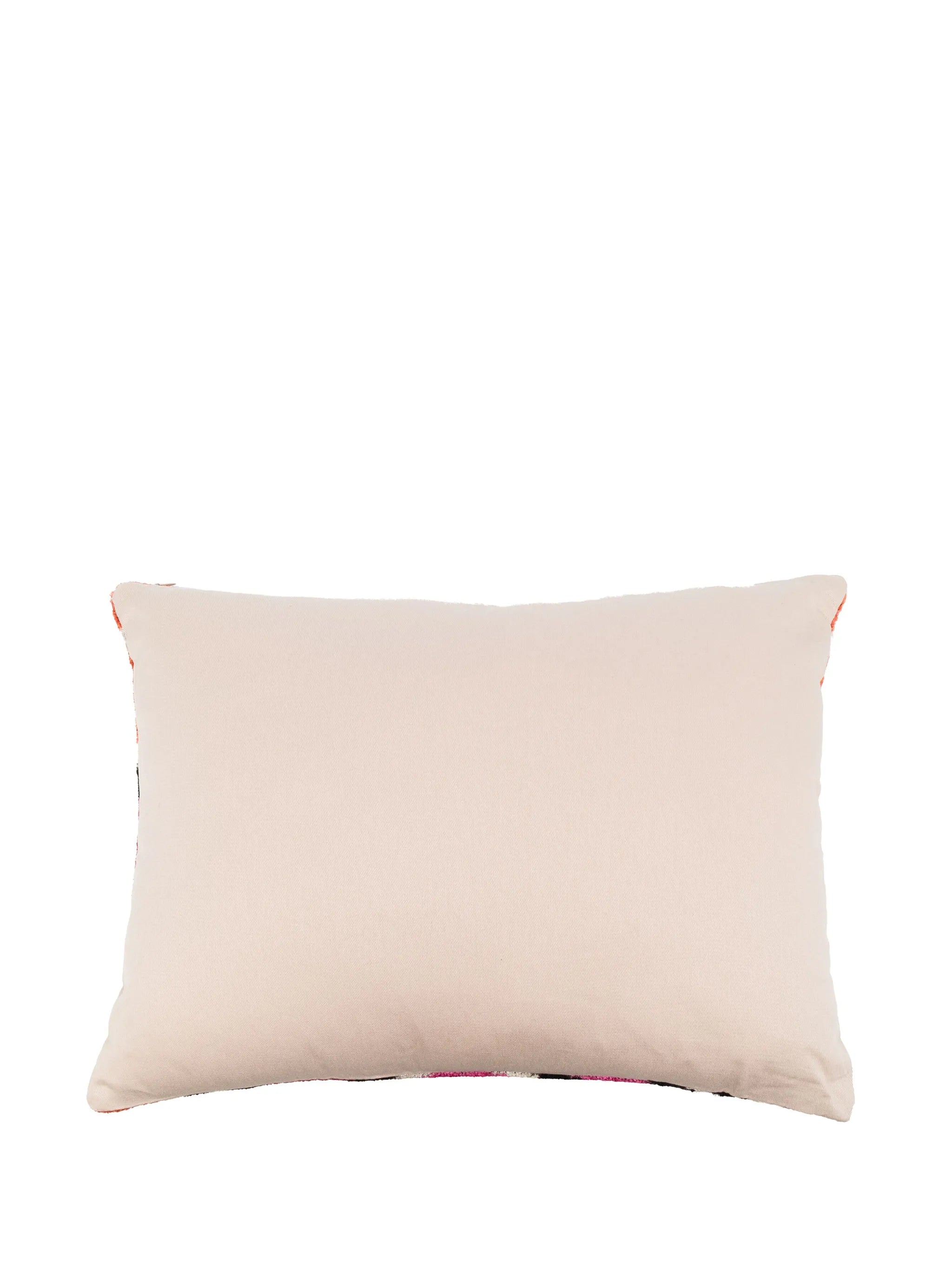 abstract-print velvet cushion