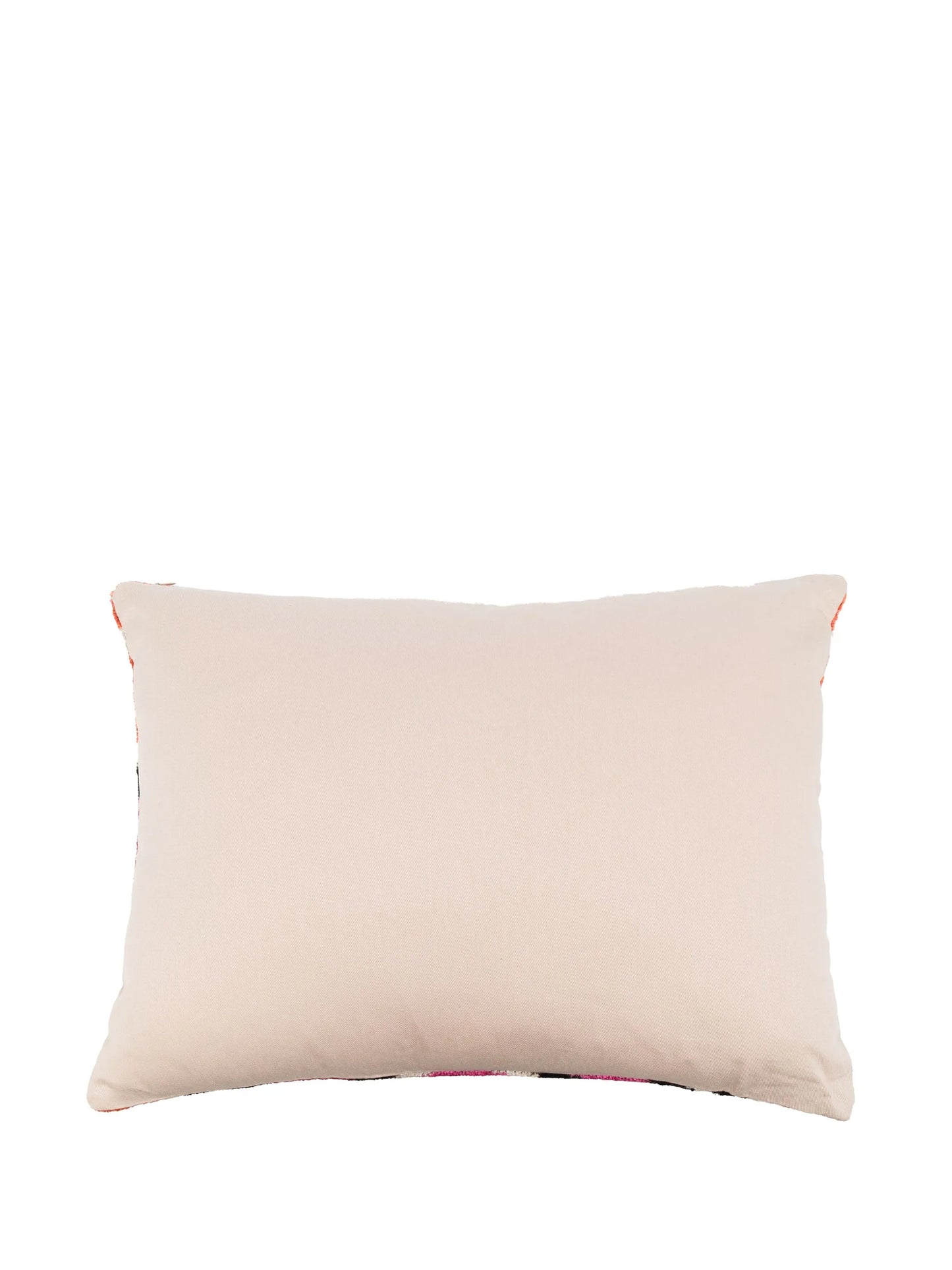 abstract-print velvet cushion