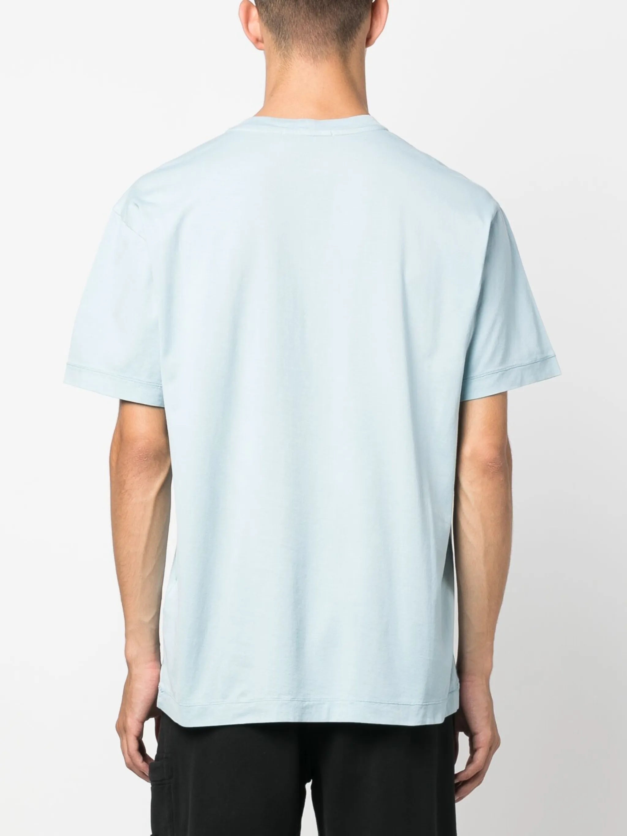Compass-patch cotton T-shirt