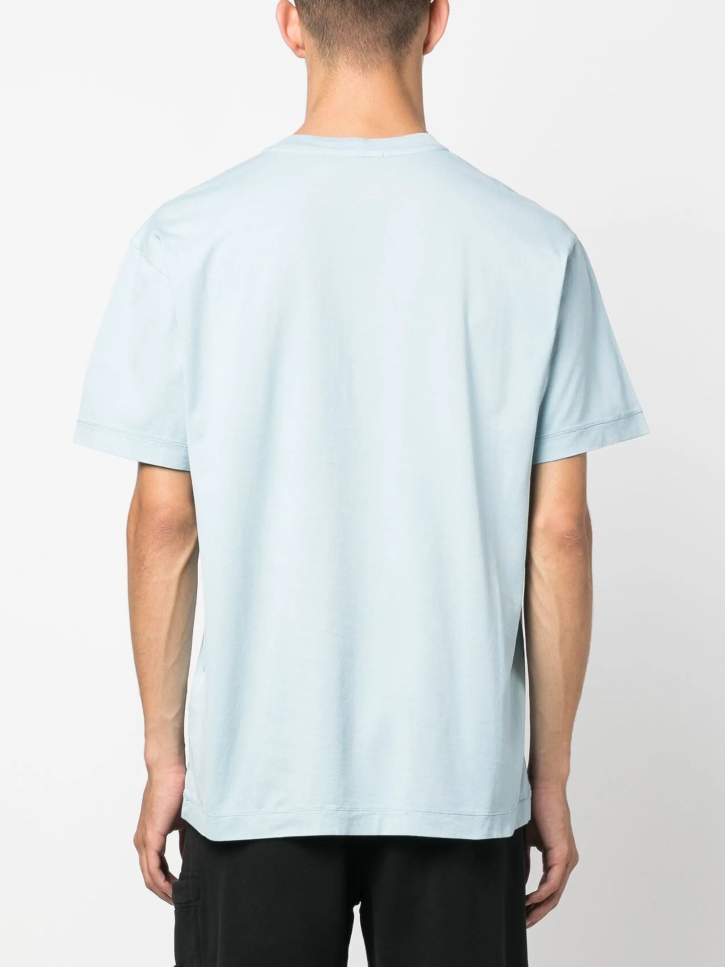 Compass-patch cotton T-shirt