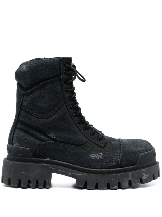 lace-up combat boots