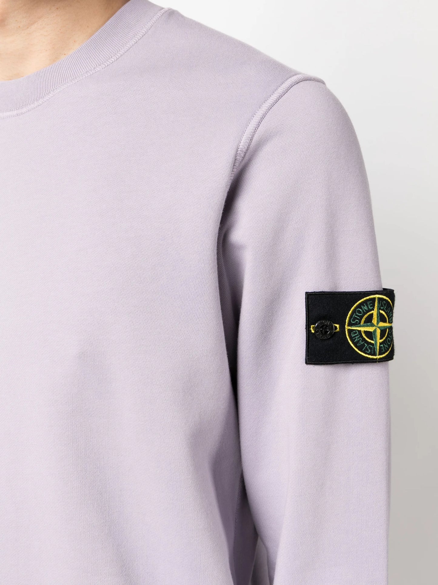 Compass-patch crew-neck sweatshirt