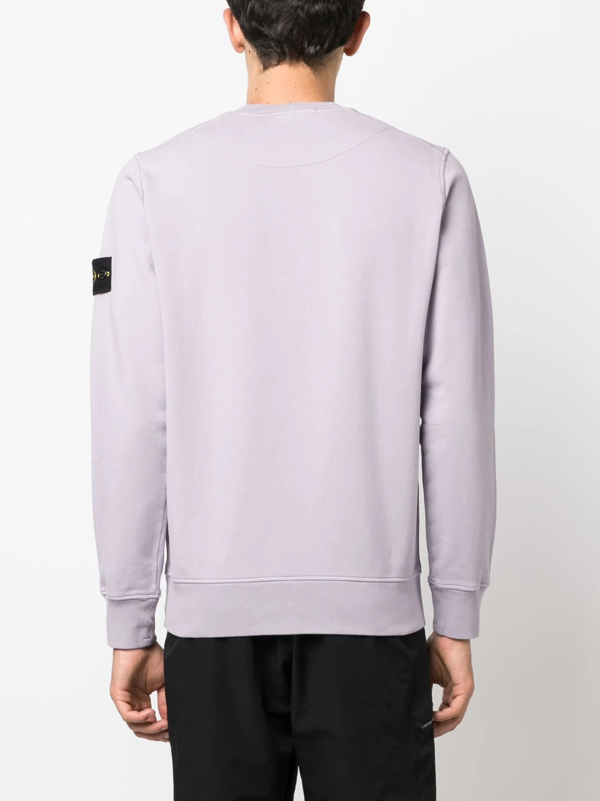 Compass-patch crew-neck sweatshirt