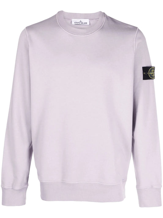 Compass-patch crew-neck sweatshirt