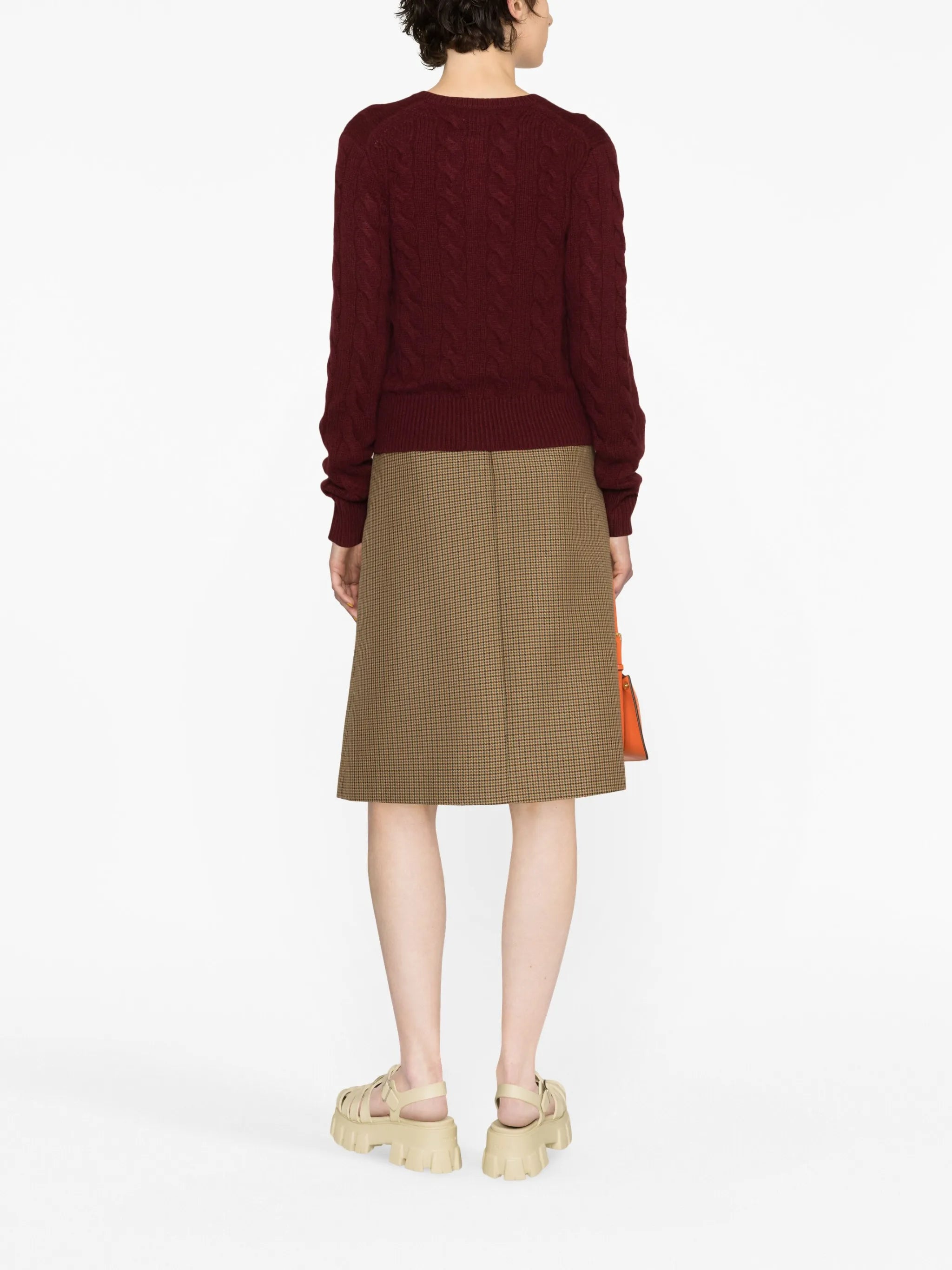 Polo Pony cable-knit cardigan