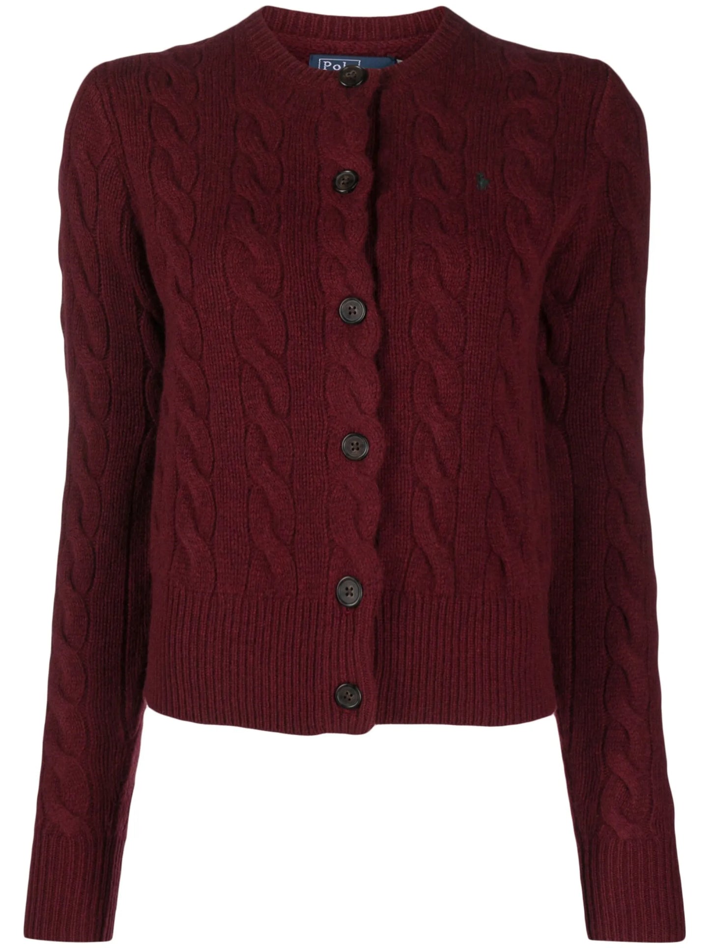 Polo Pony cable-knit cardigan