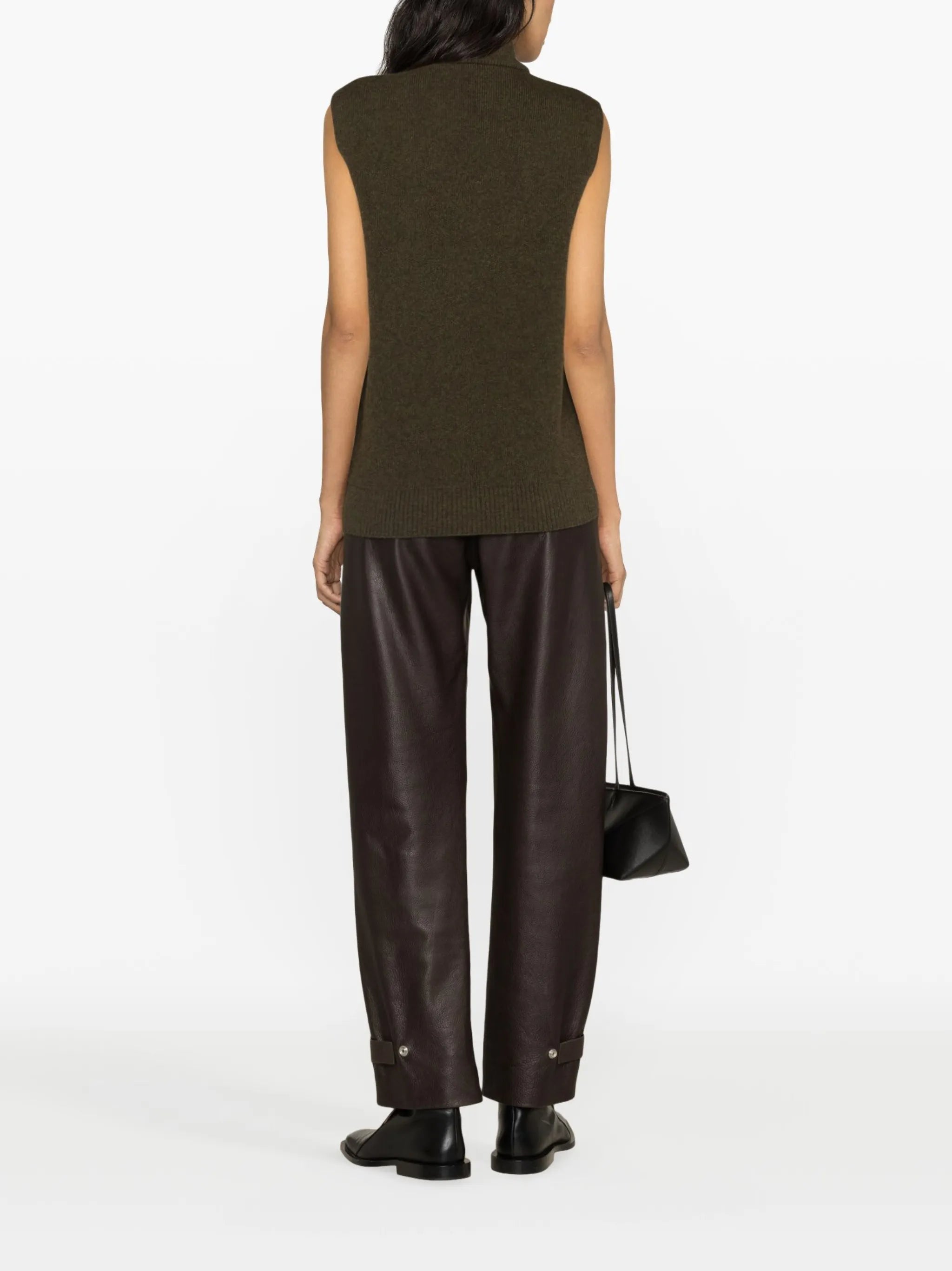 Puzzle Fold shearling gilet