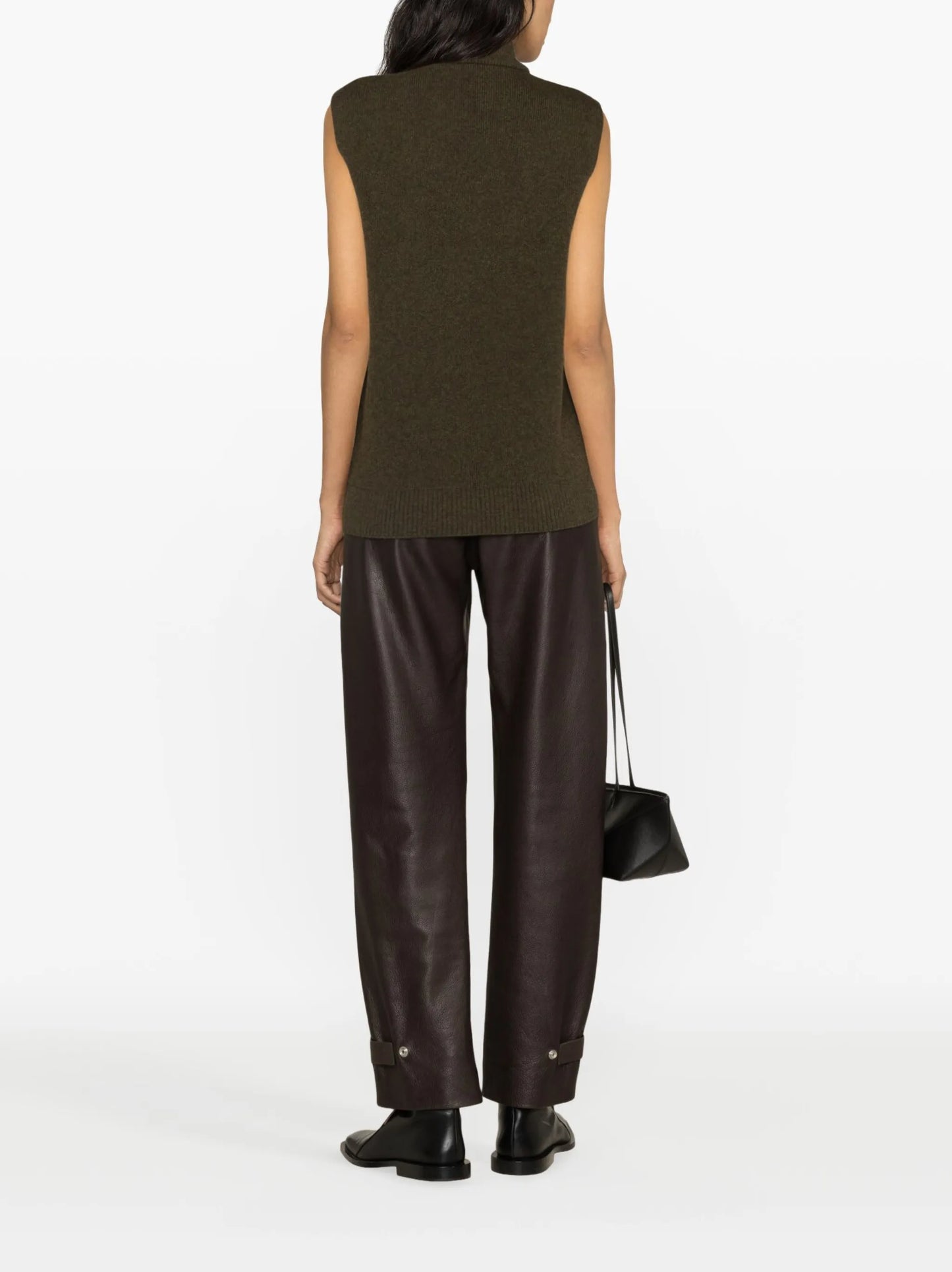 Puzzle Fold shearling gilet