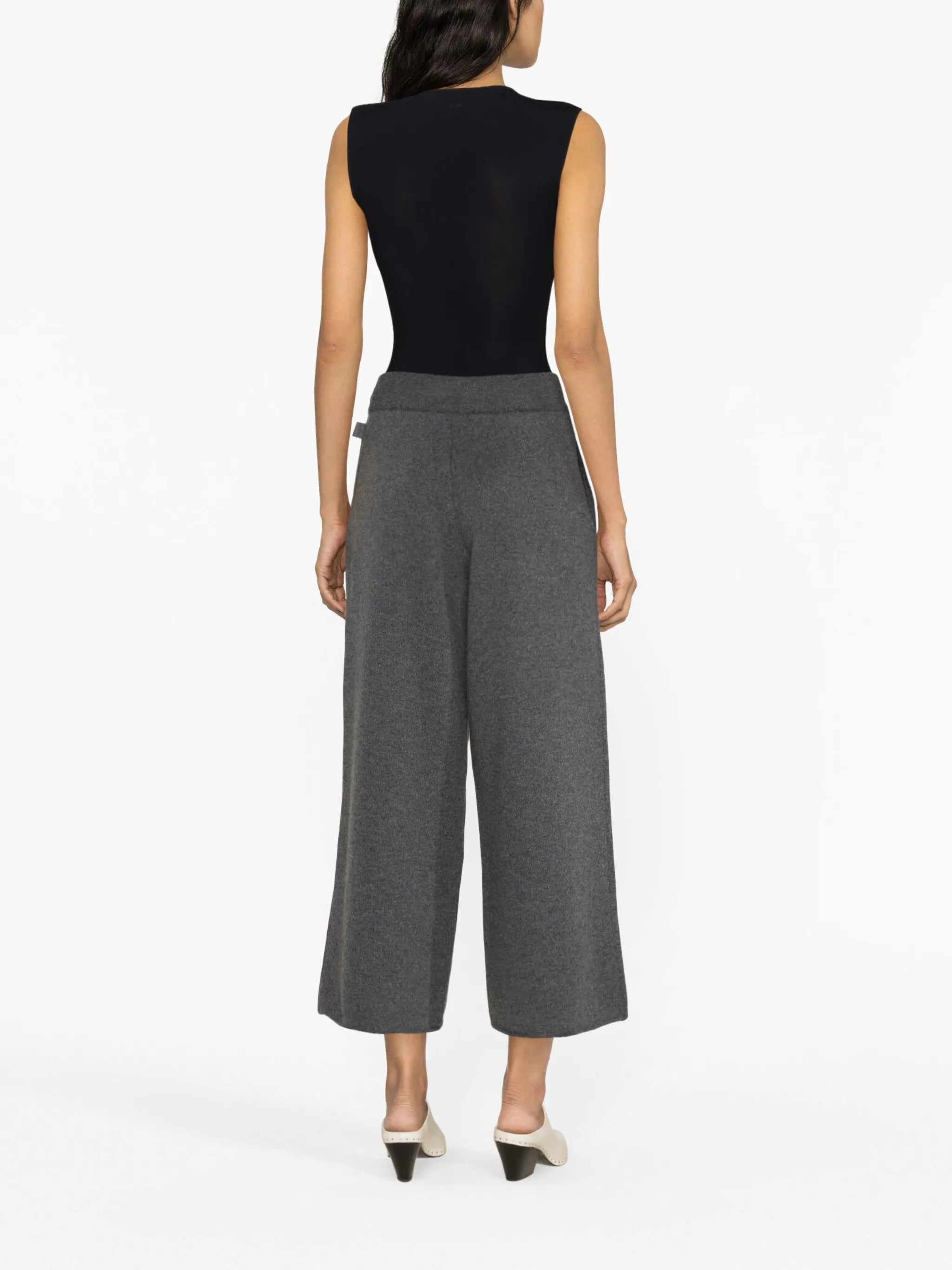 cashmere cropped trousers