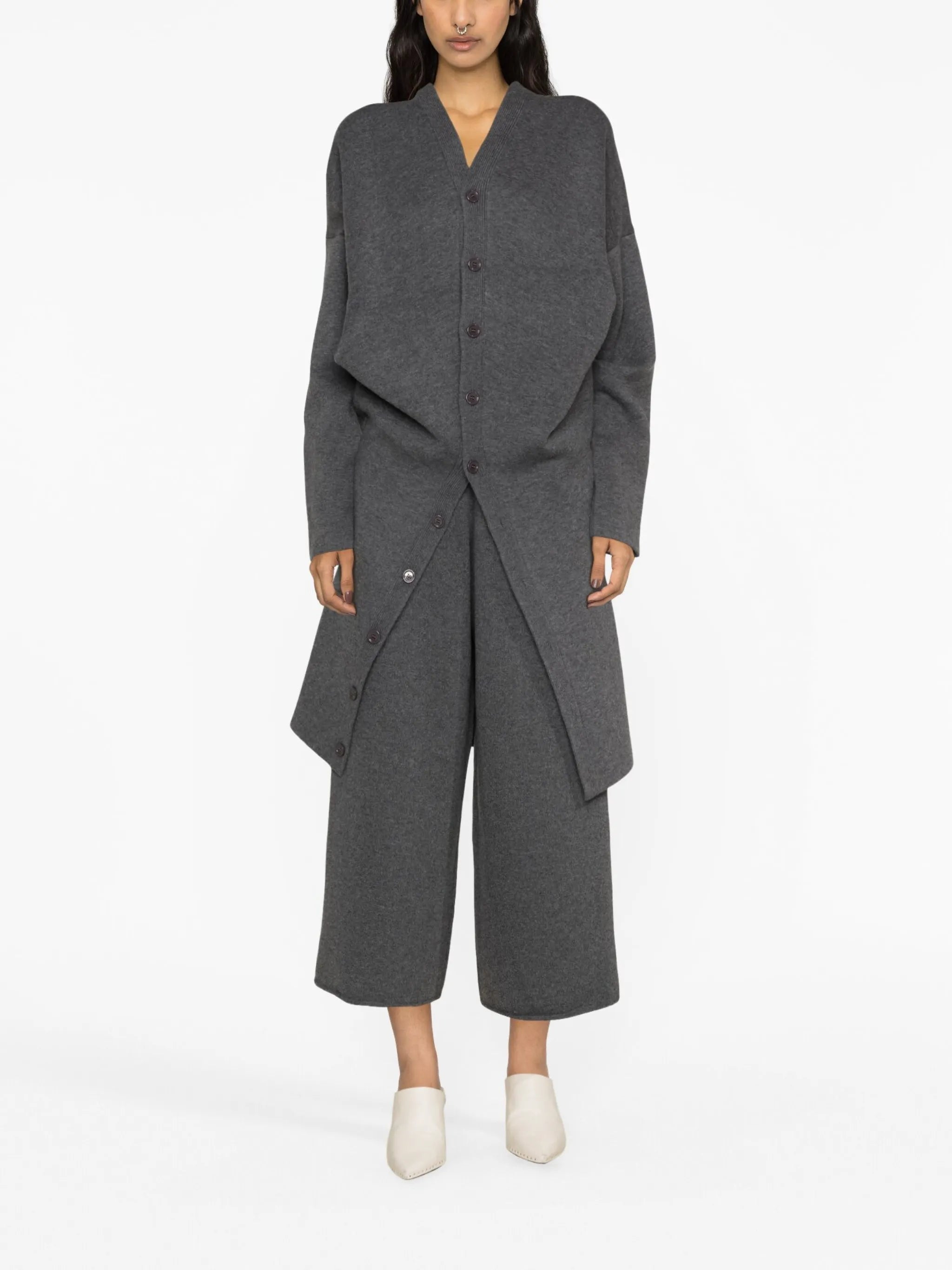 cashmere cropped trousers