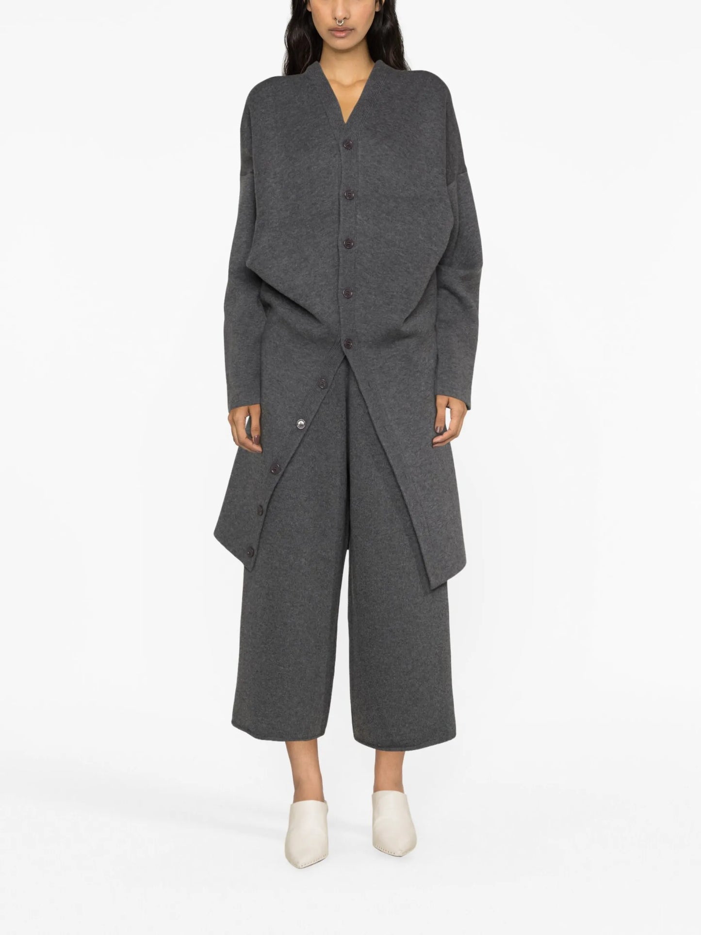 cashmere cropped trousers