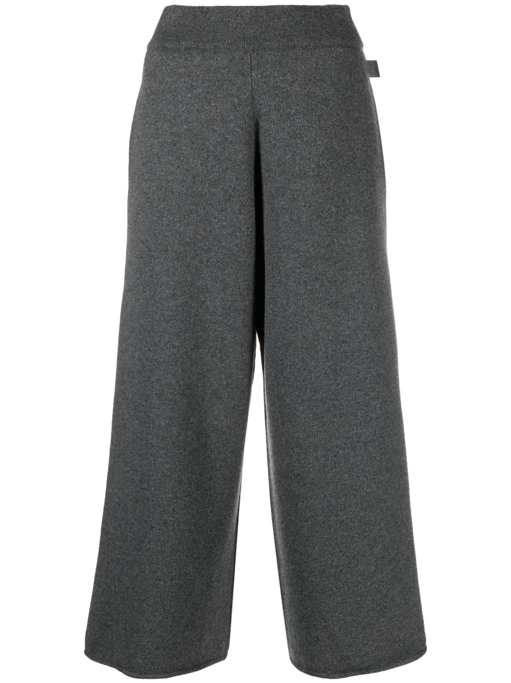 cashmere cropped trousers