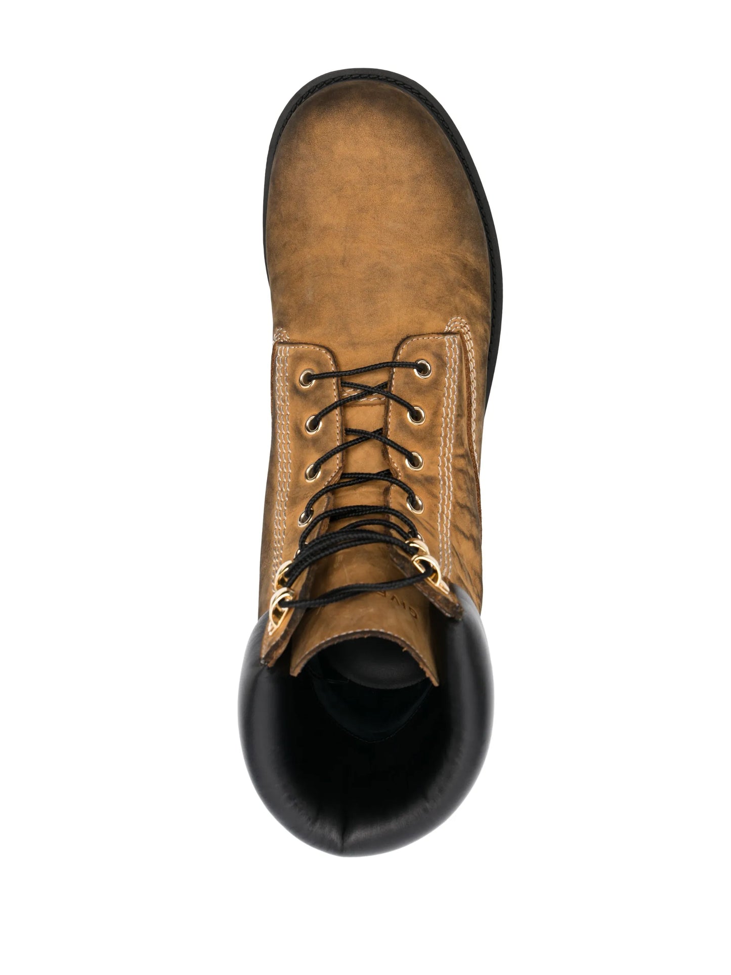 Show panelled suede-leather boots